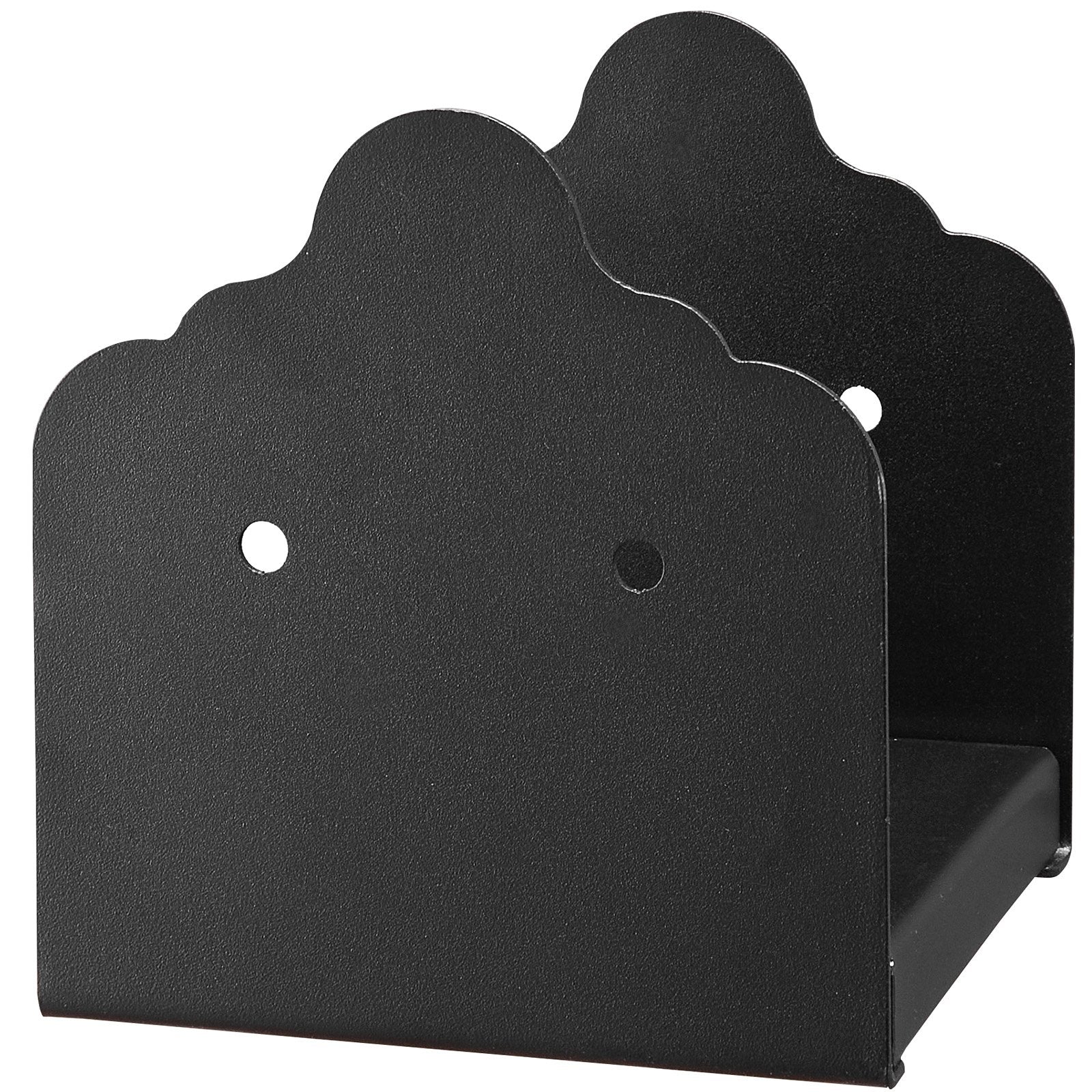 6x6 Post Base 2PCS 150x141mm Heavy Duty Steel Brackets for Deck & Pavilion Black