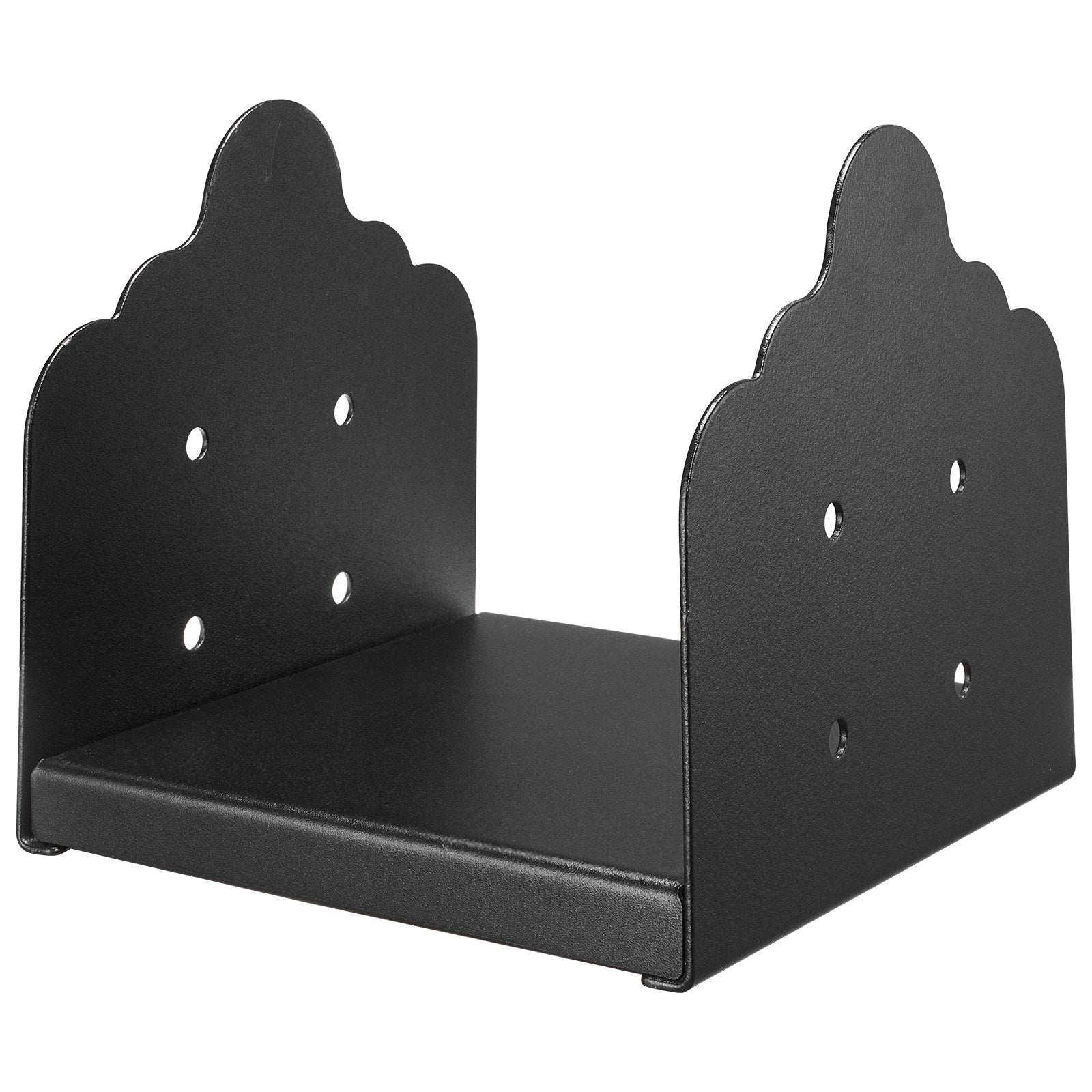 8x8 Post Base 2Pcs 200x190mm Heavy Duty Carbon Steel Wood Post Bracket Black