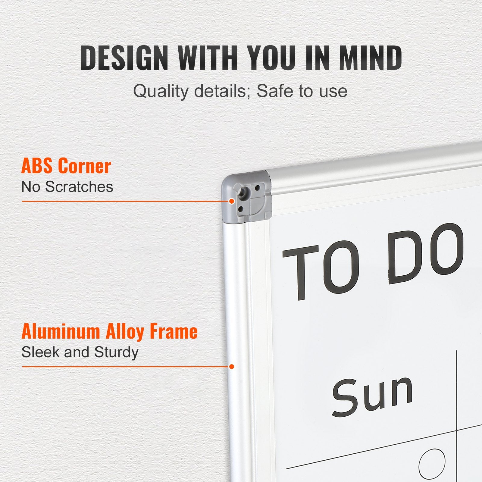 Magnetic Whiteboard Dry Erase Board 36x24" Wall Mounted for Office