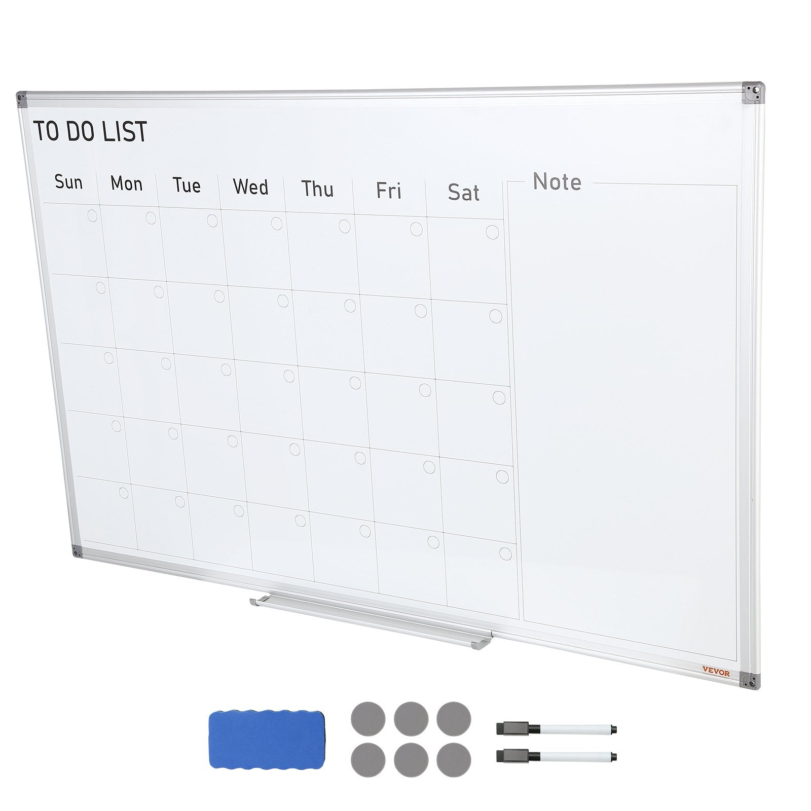 Magnetic Whiteboard Dry Erase Board 36x24" Wall Mounted for Office