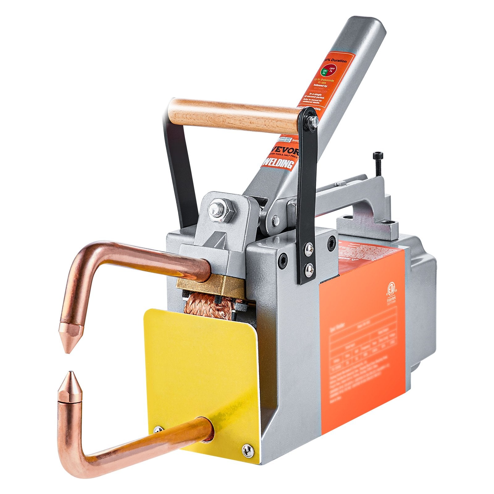 Portable Spot Welder 1/8" Handheld 8KVA Spot Welding Machine for Metal Sheets
