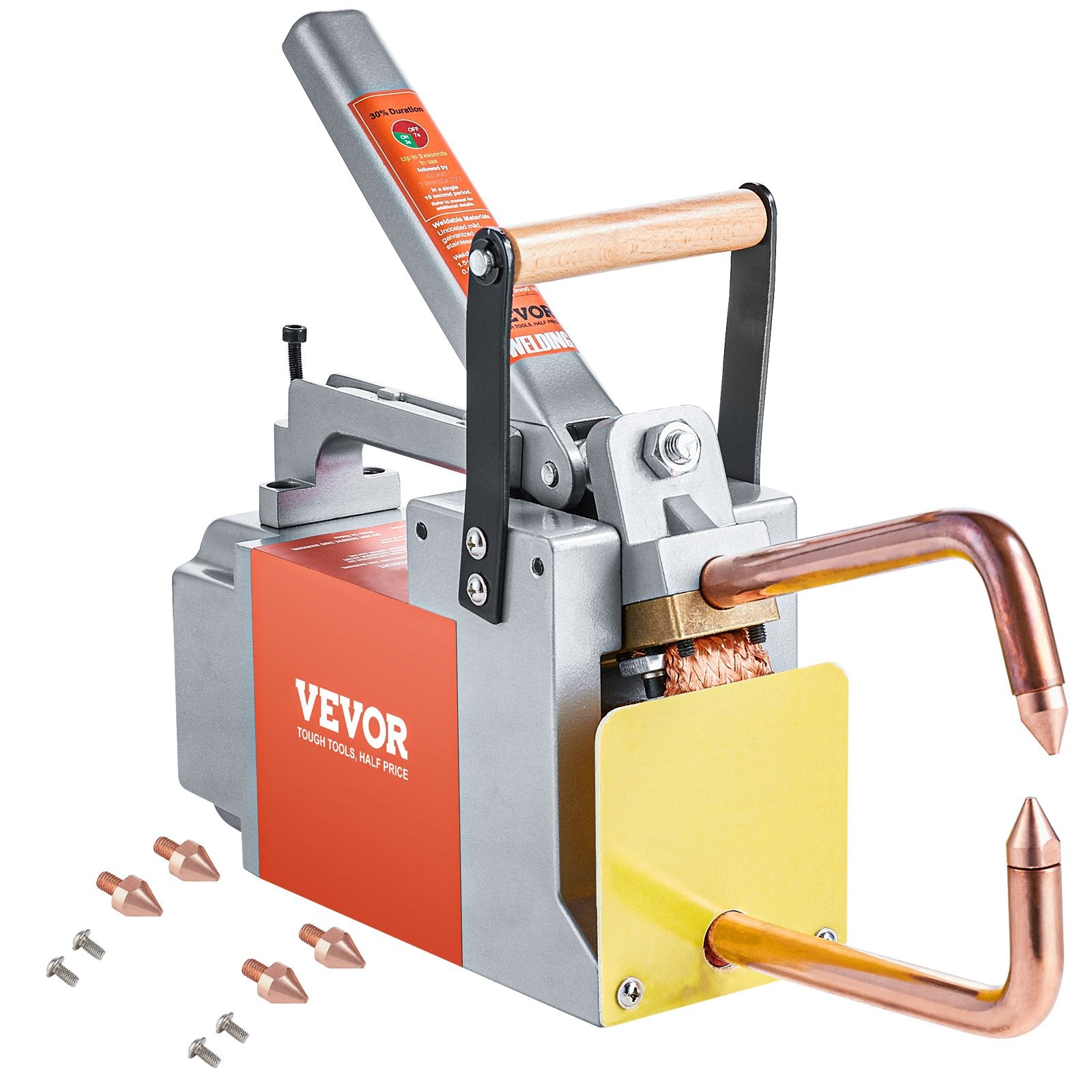 Portable Spot Welder 1/8" Handheld 8KVA Spot Welding Machine for Metal Sheets