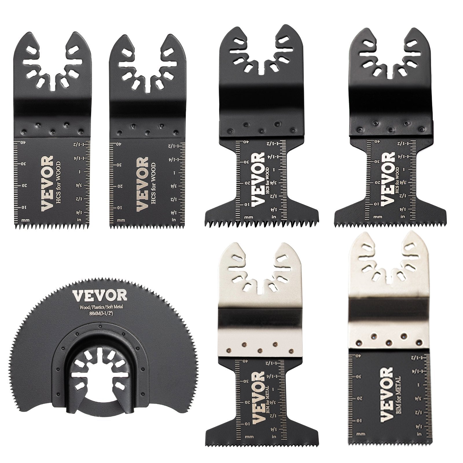 Oscillating Multi Tool Saw Blades Multi Tool Blades 50PCS for Wood Metal