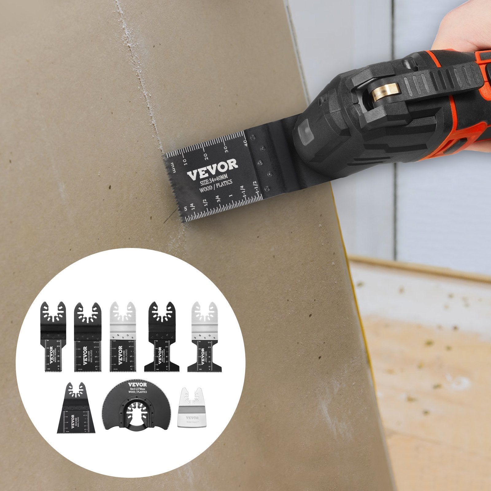 Multi-Tool Blade Kit 30PCS Universal Quick Release Oscillating Wood Metal