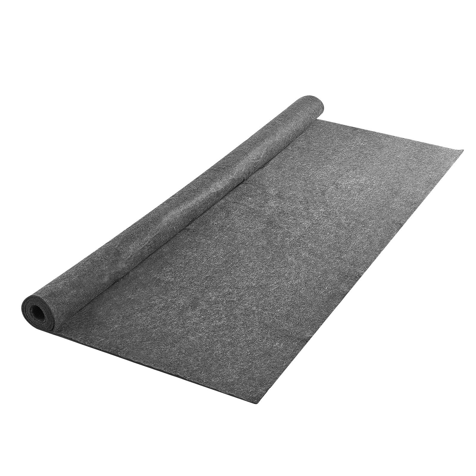 Rug Pad 9x12' 1/2" Thick Polyester Felt Carpet Cushion Gray Premium Comfort