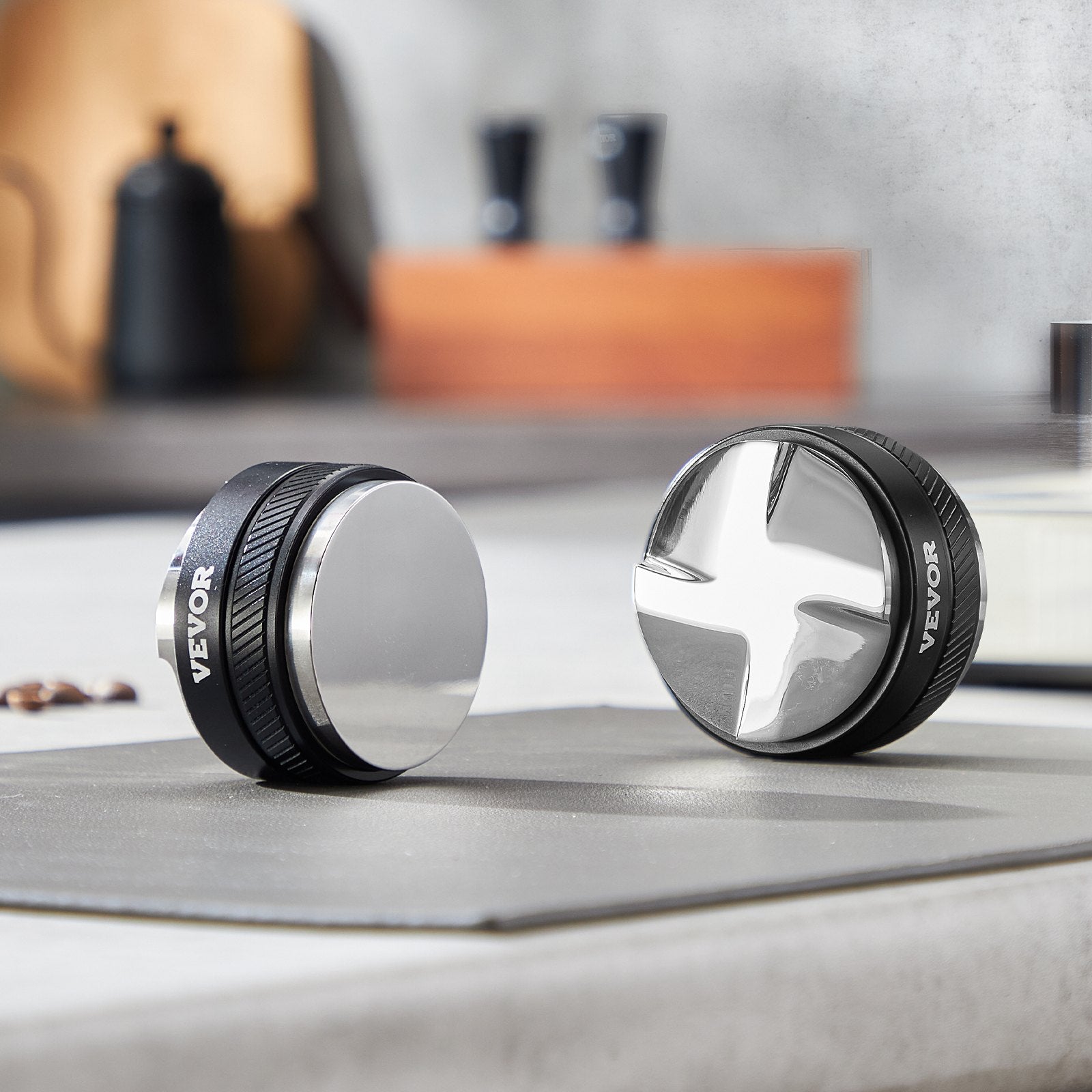 51mm 2-in-1 Adjustable Espresso Coffee Distributor with Fan-Shaped Base