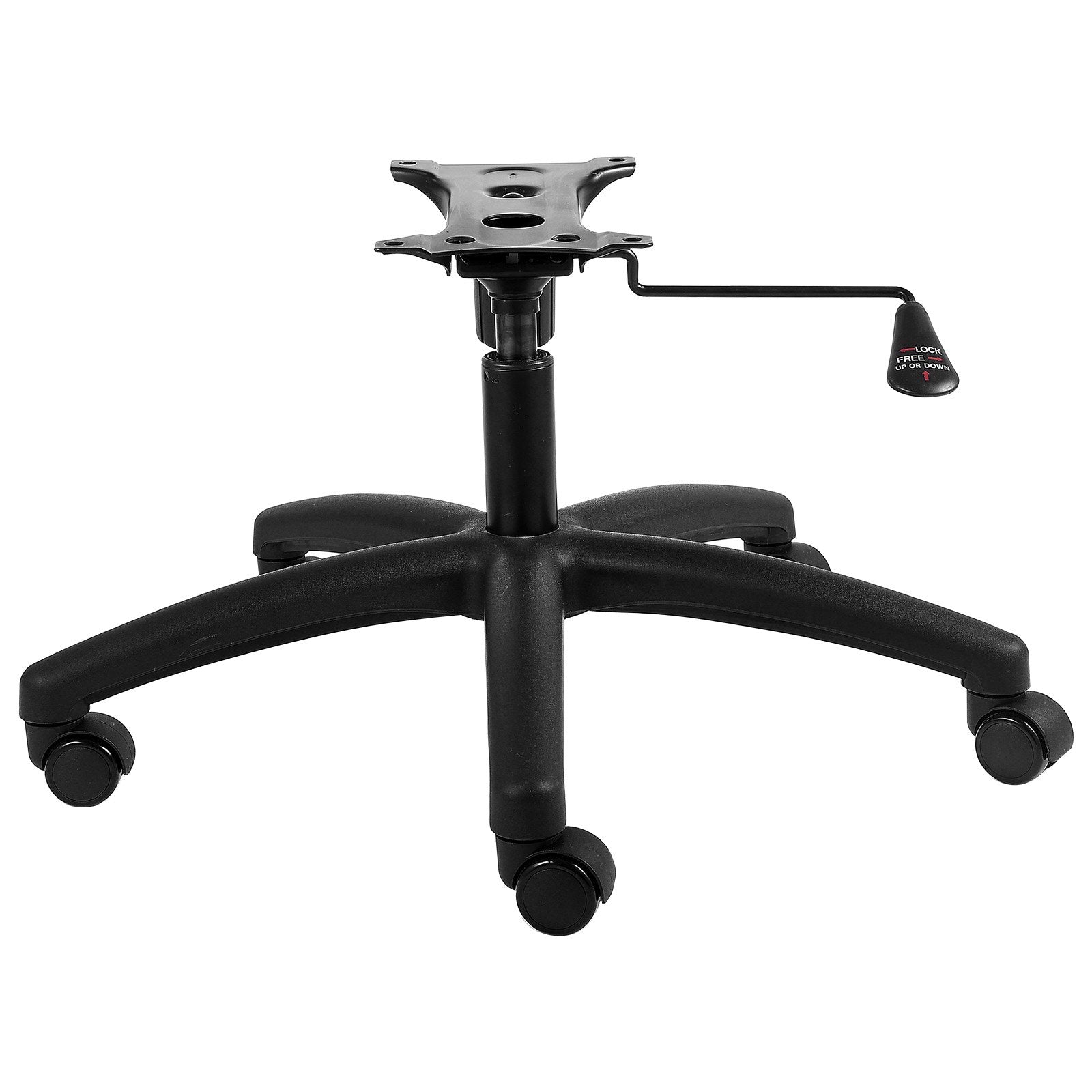 Office Chair Base Replacement Heavy Duty 710mm Universal 5 Casters Black