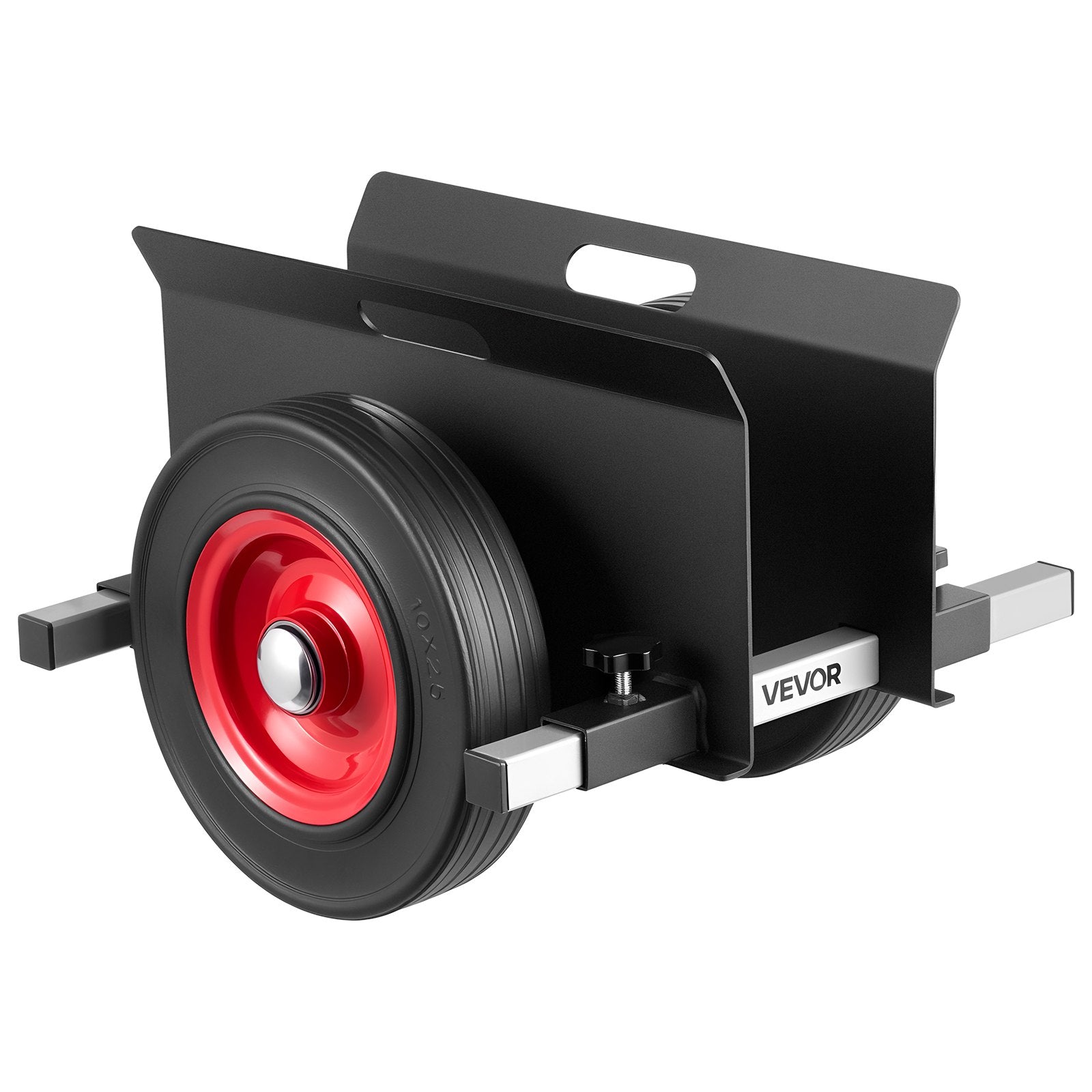Panel Dolly 453.6kg Load Adjustable Drywall Mover with 25cm Rubber Wheels, Black