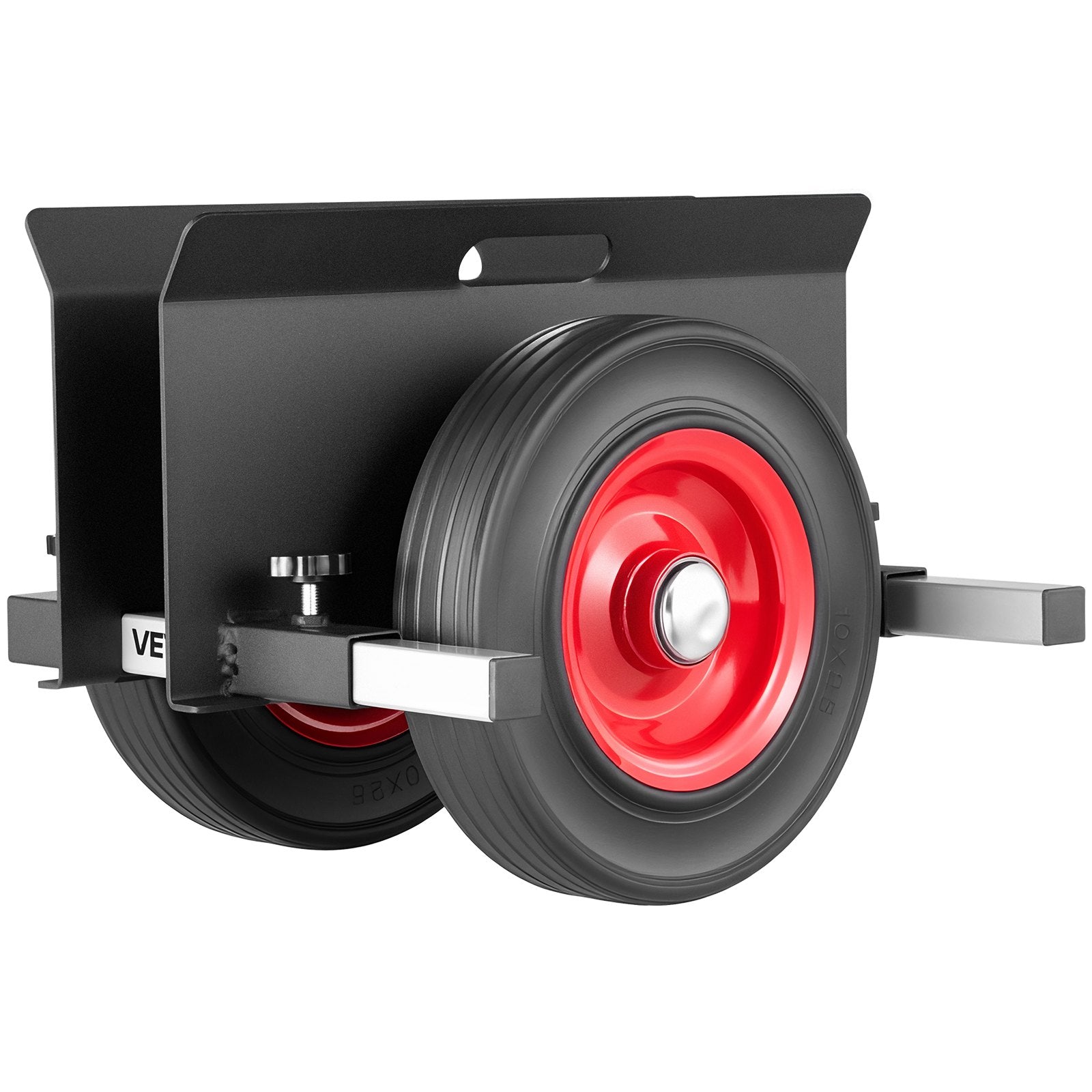 Panel Dolly 453.6kg Load Adjustable Drywall Mover with 25cm Rubber Wheels, Black