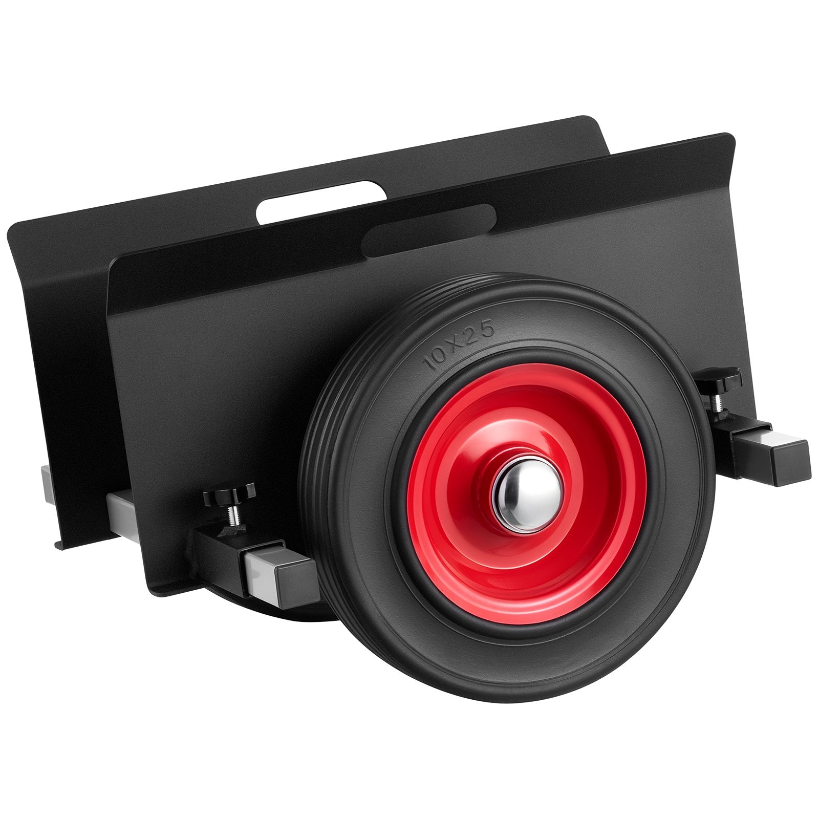 Panel Dolly 453.6kg Load Adjustable Drywall Mover with 25cm Rubber Wheels, Black