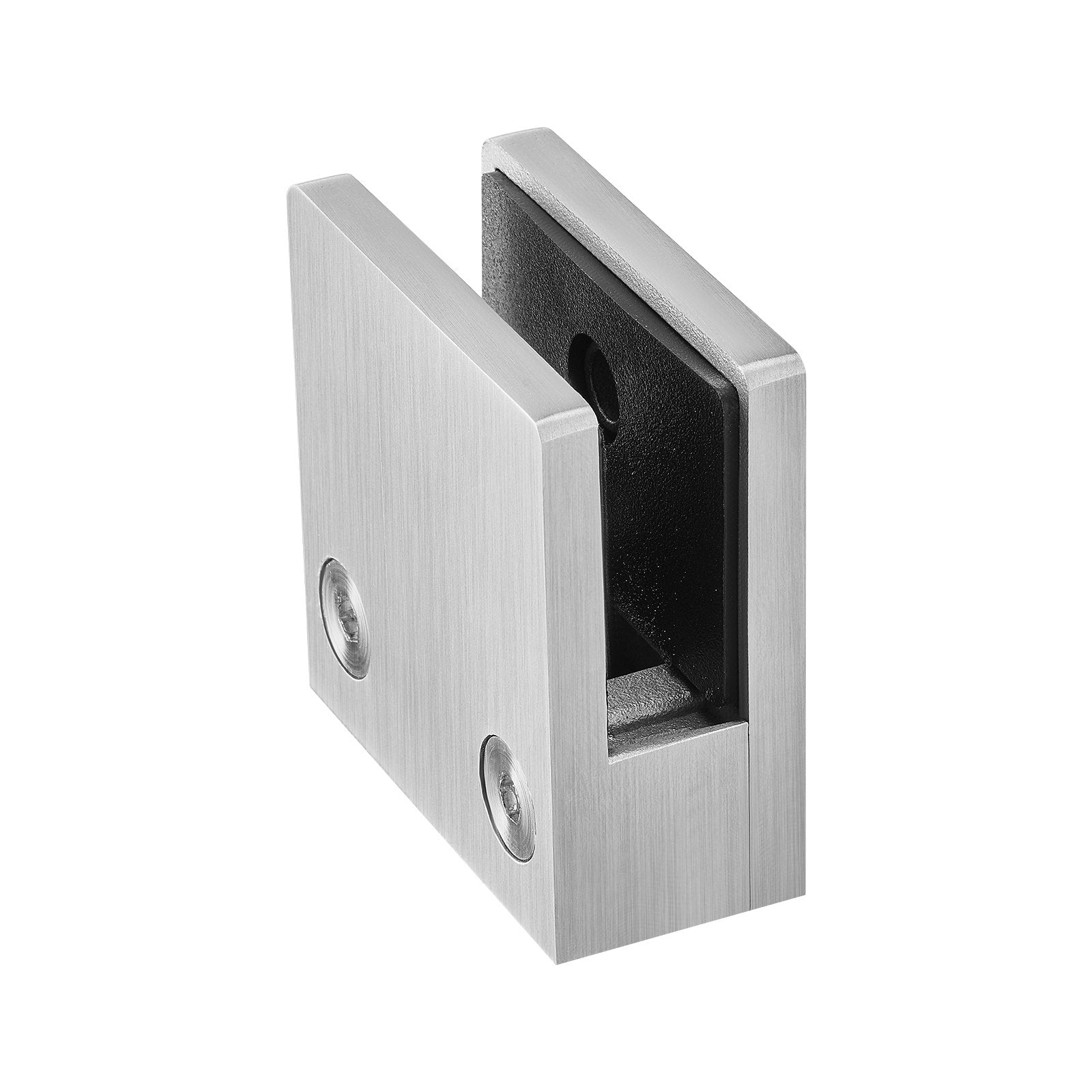 Glass Clamp 4PCS Square 304 Stainless Steel for 0.31"-0.47" Glass Silver