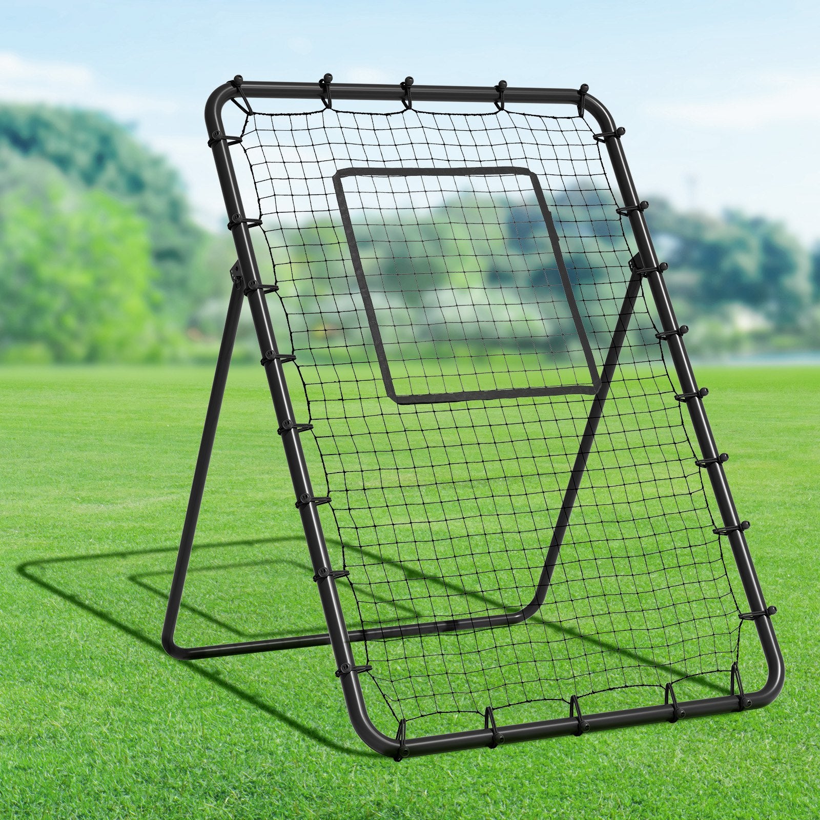 Baseball & Softball Rebounder Net 4x6ft PitchBack Trainer with Adjustable Target