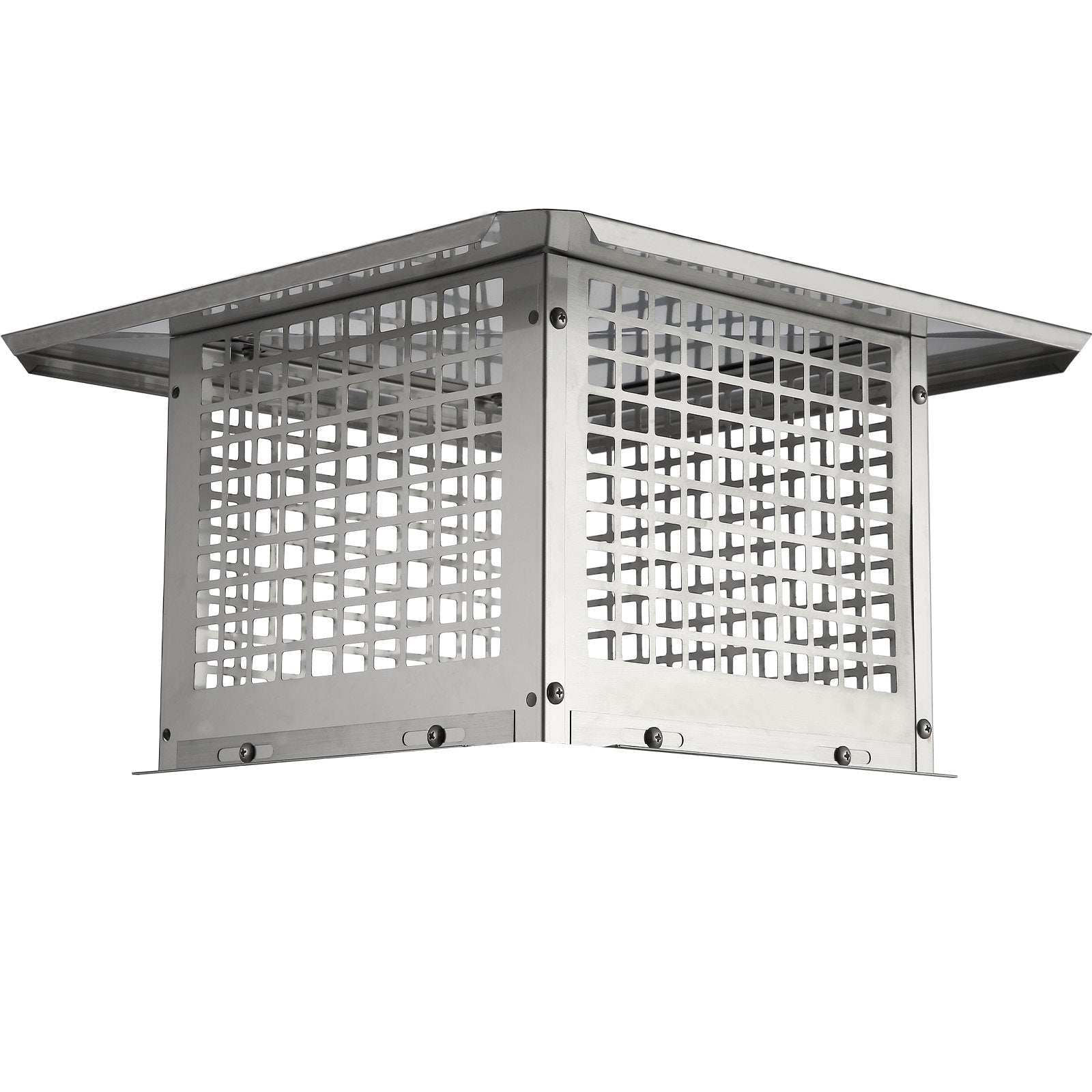 Chimney Cap 304.8x304.8mm 304 Stainless Steel Fireplace Cover Mesh Flue Silver
