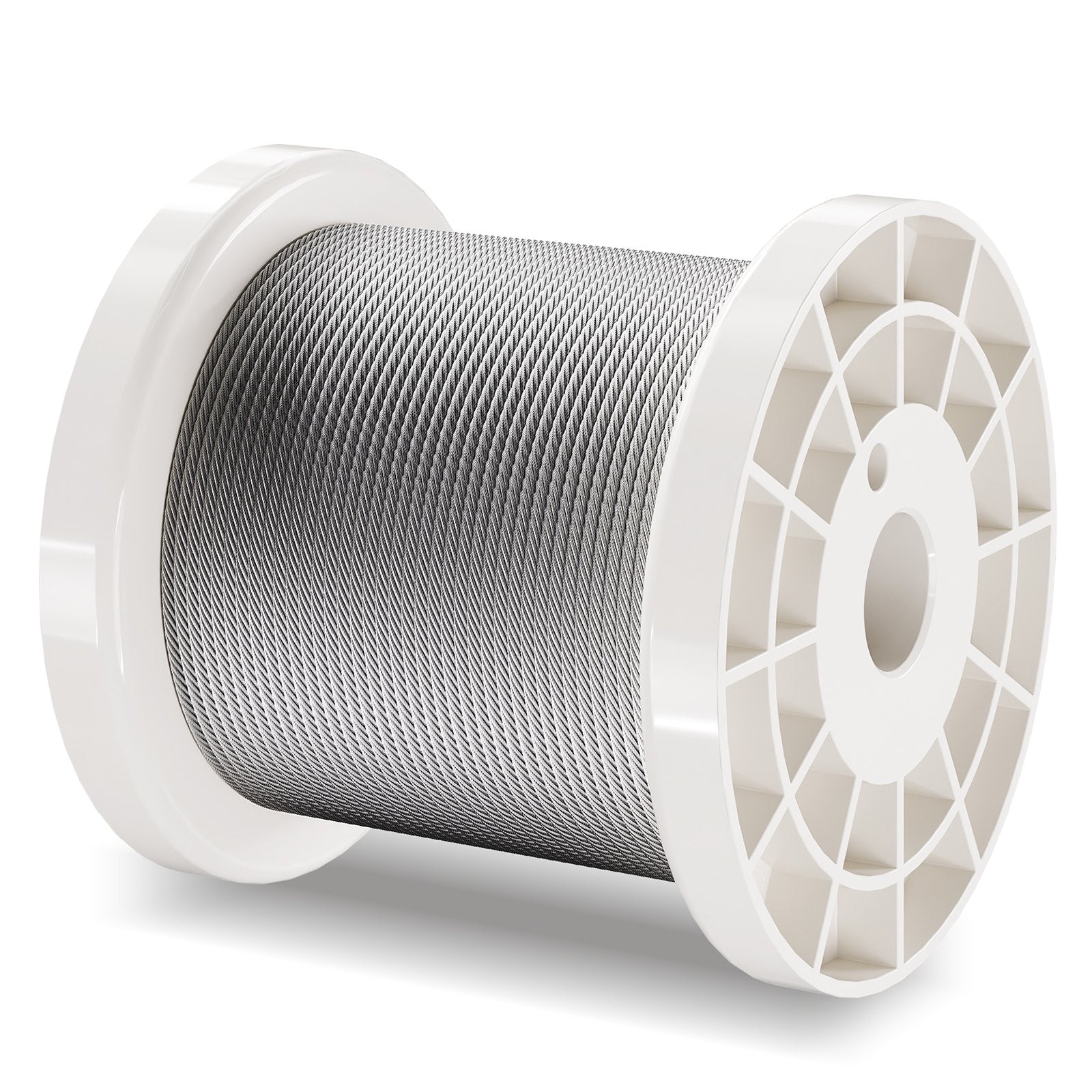 Wire Rope Kit 1.59mm 100.6m 304 Stainless Steel Cable with Sleeves Thimbles