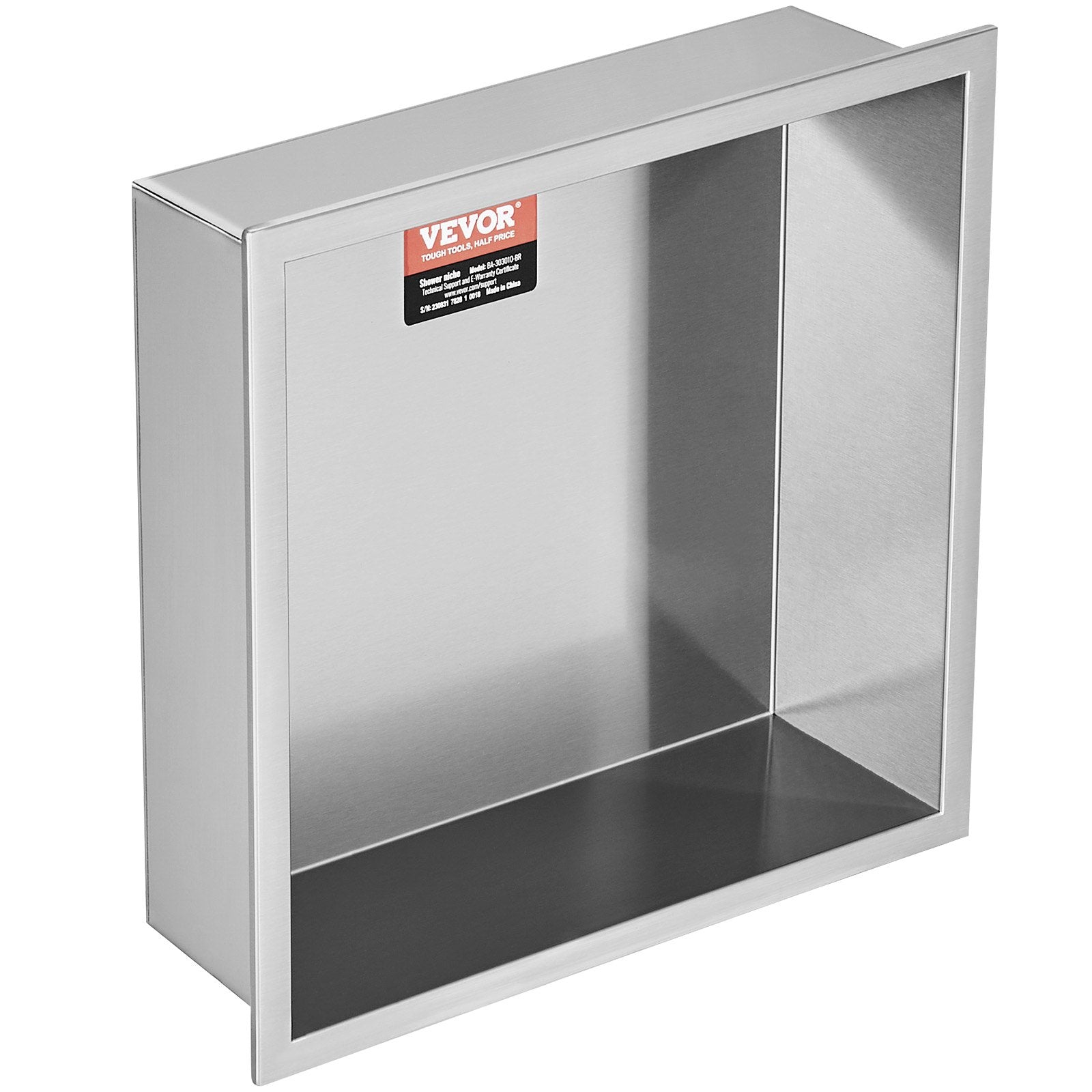 Shower Niche 33.02x33.02cm Stainless Steel Wall-Inserted Recessed Shelves