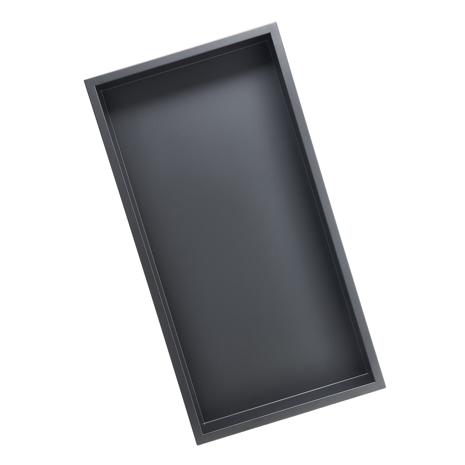 Shower Niche 33x63.5x10.2cm Recessed Wall Stainless Steel Black Soap Storage
