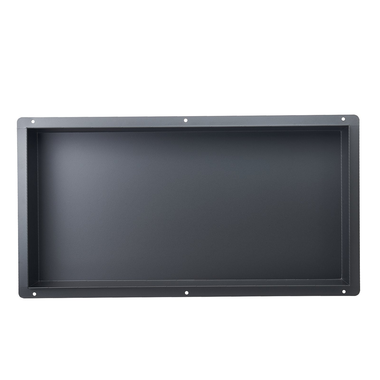 Shower Niche 33.0 x 63.5 x 10.2 cm Frameless Recessed Wall Stainless Steel Black