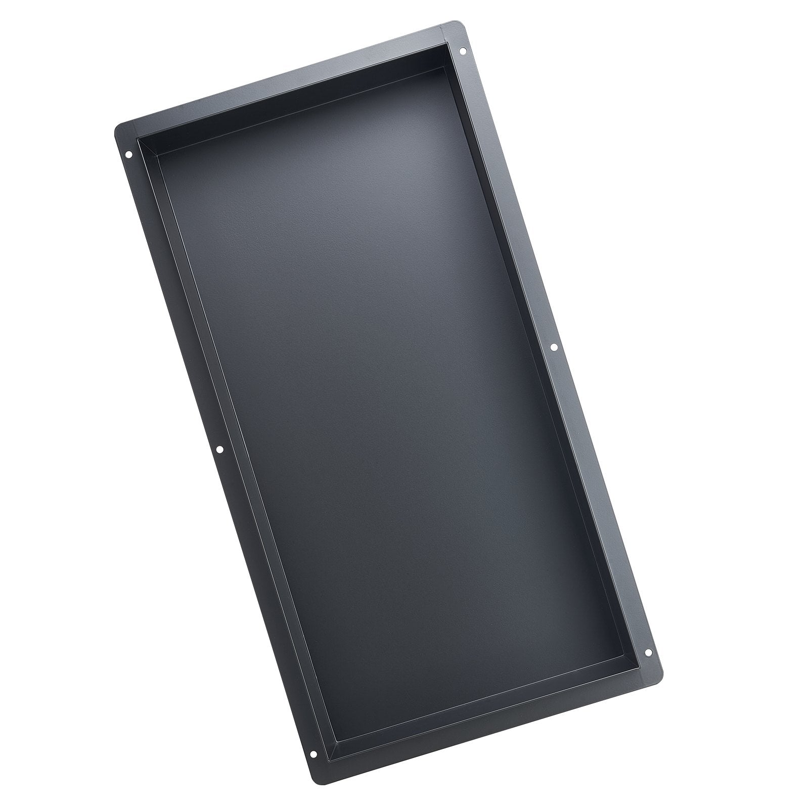 Shower Niche 33.0 x 63.5 x 10.2 cm Frameless Recessed Wall Stainless Steel Black