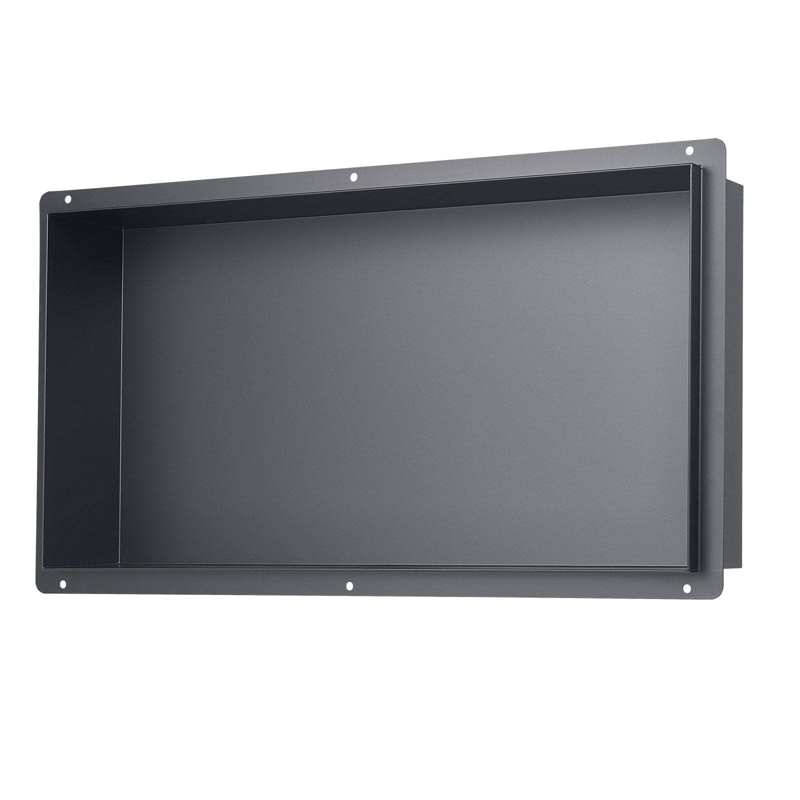 Shower Niche 33.0 x 63.5 x 10.2 cm Frameless Recessed Wall Stainless Steel Black