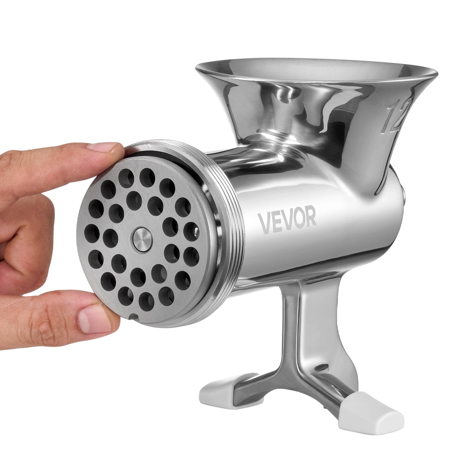 Manual Meat Grinder Stainless Steel Hand Crank Mincer Sausage Maker Set