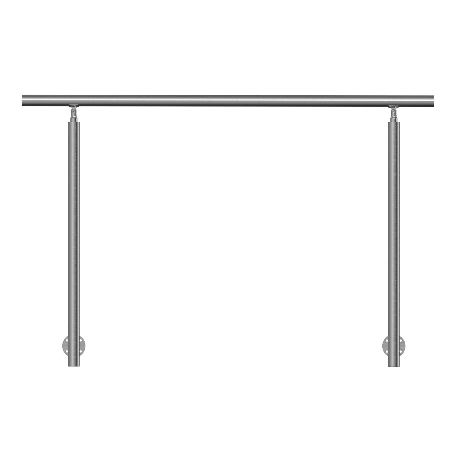 Handrails Outdoor Steps 59in Stainless Steel Stair Rail Kit Seniors Side-mount