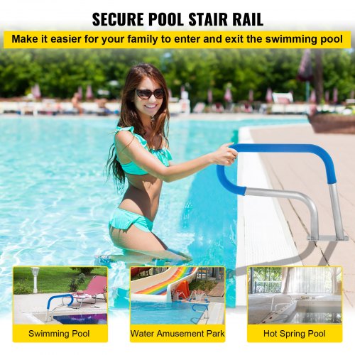 VEVOR Pool Handrail 4 ft Stainless Steel 76.2x55.8 cm Railing Cover