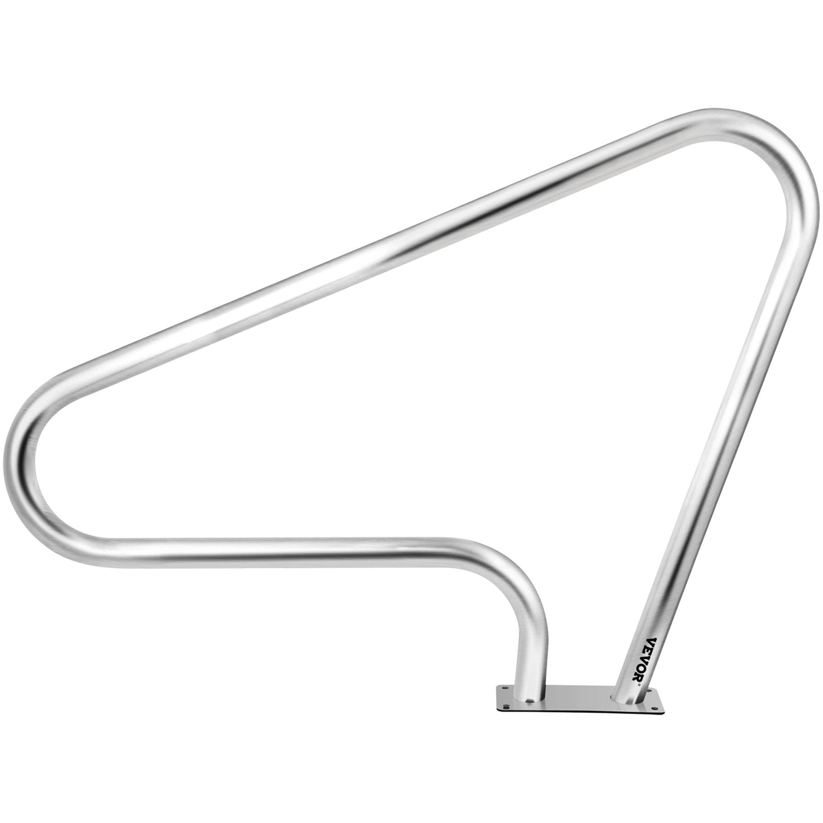 Pool Rail Railing 121.9x91.5cm Stainless Steel Handrail with 4ft Cover