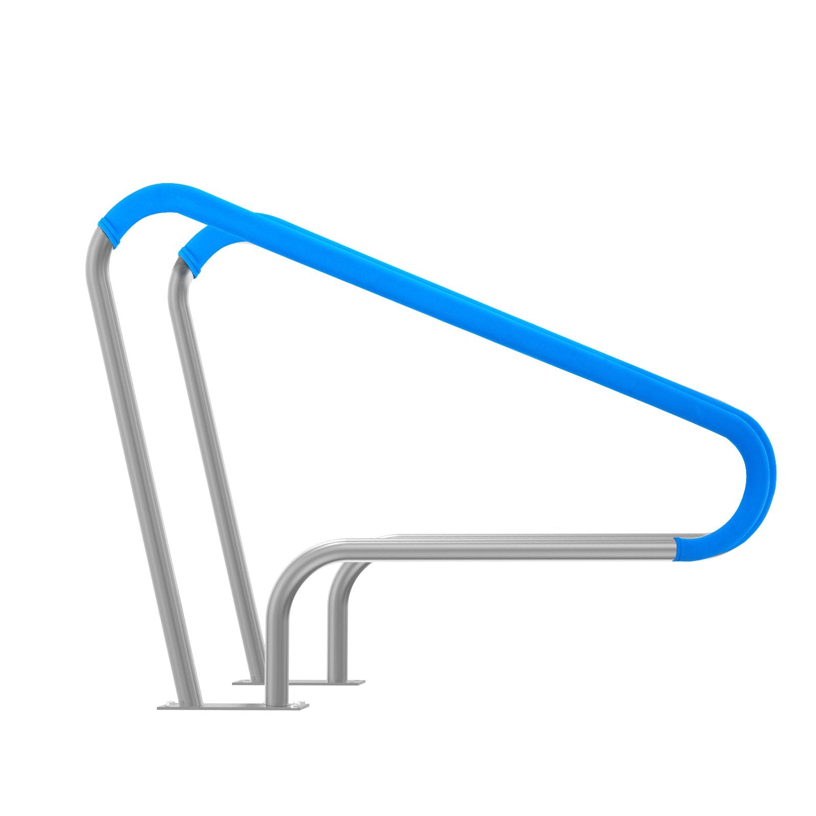 Pool Handrail 2PCS 48x36in Stainless Steel Railing Rust-Proof Grab Bar