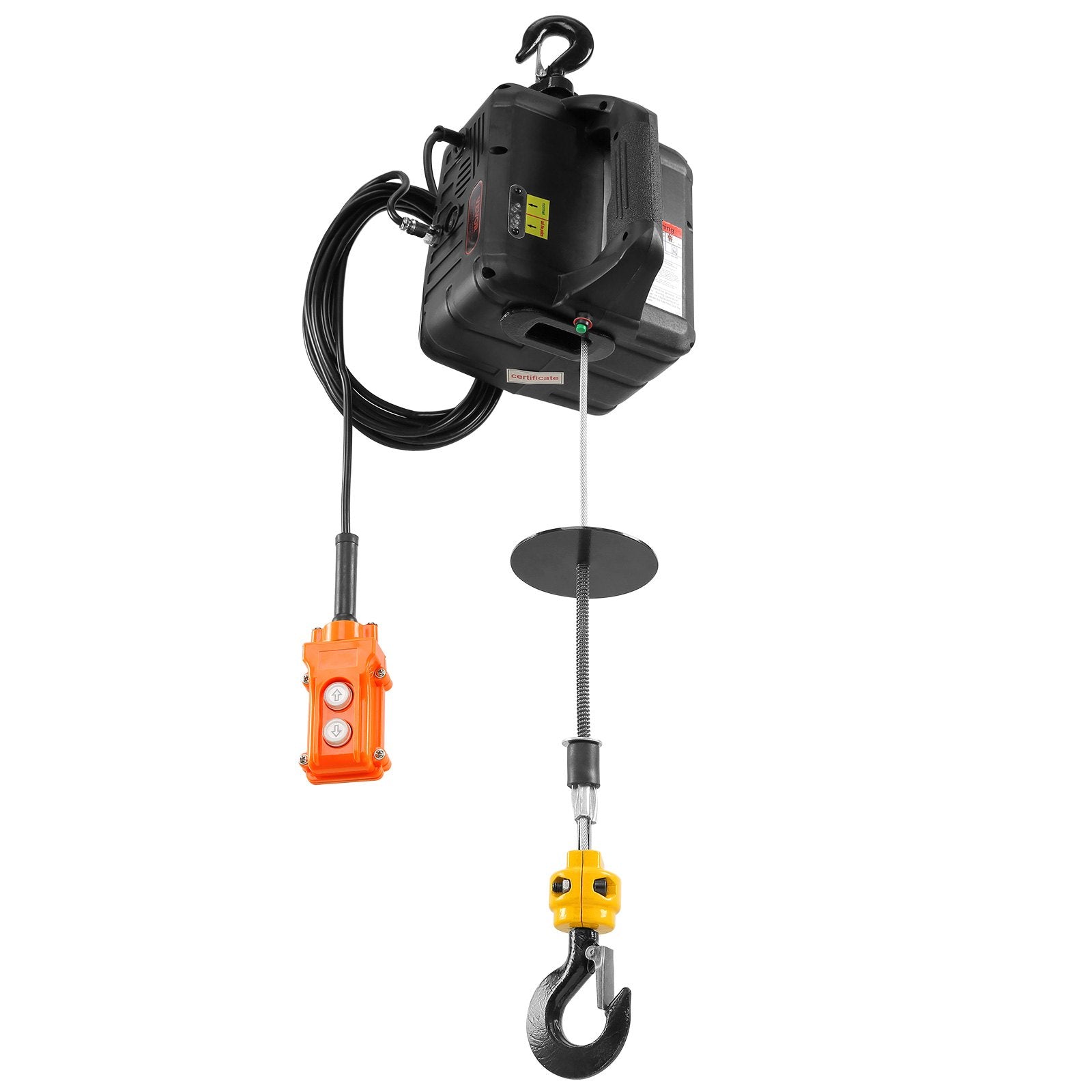 Electric Hoist Winch 2-in-1 500kg 1500W Crane 7m Height 4m/min Wired Remote
