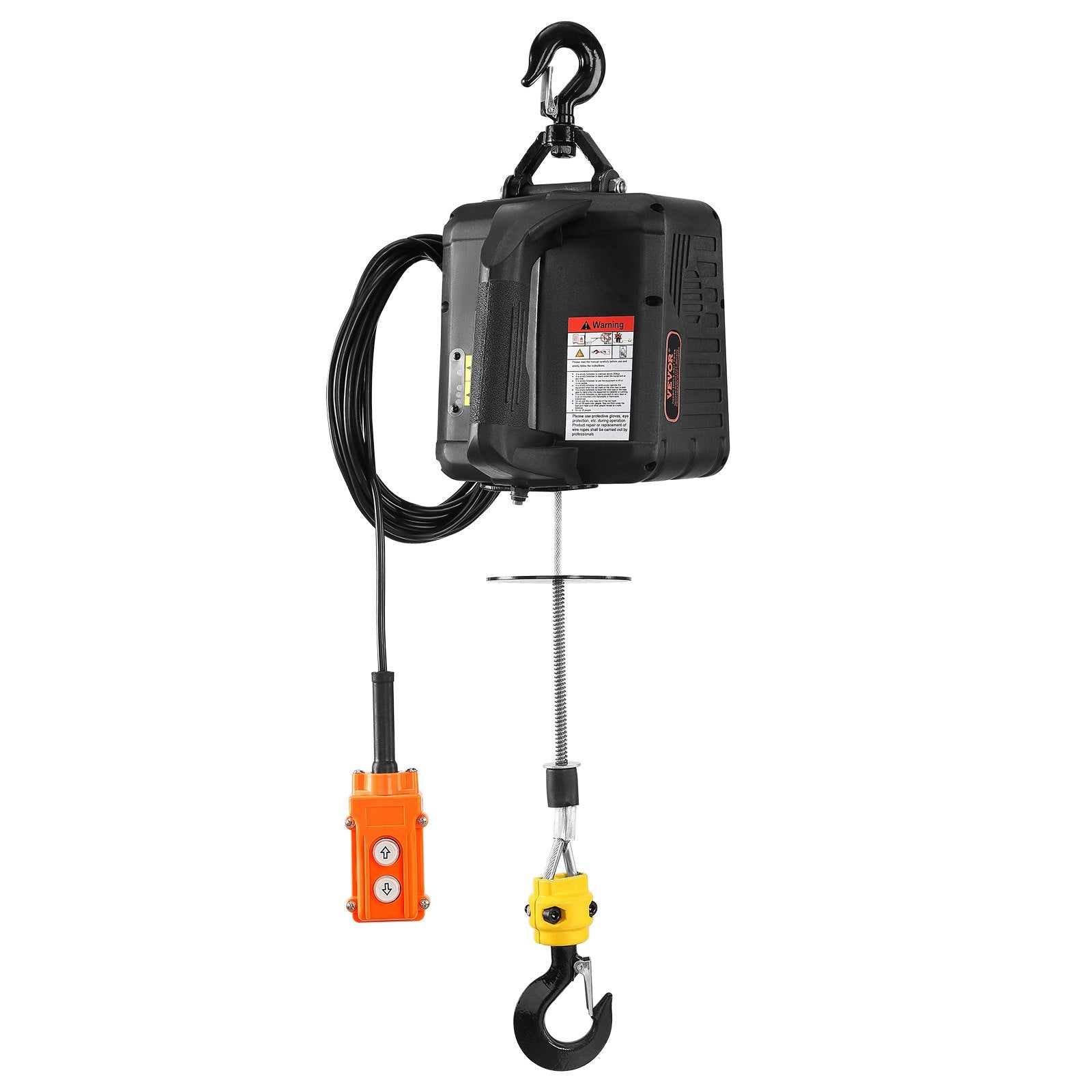 Electric Hoist Winch 2-in-1 500kg 1500W Crane 7m Height 4m/min Wired Remote