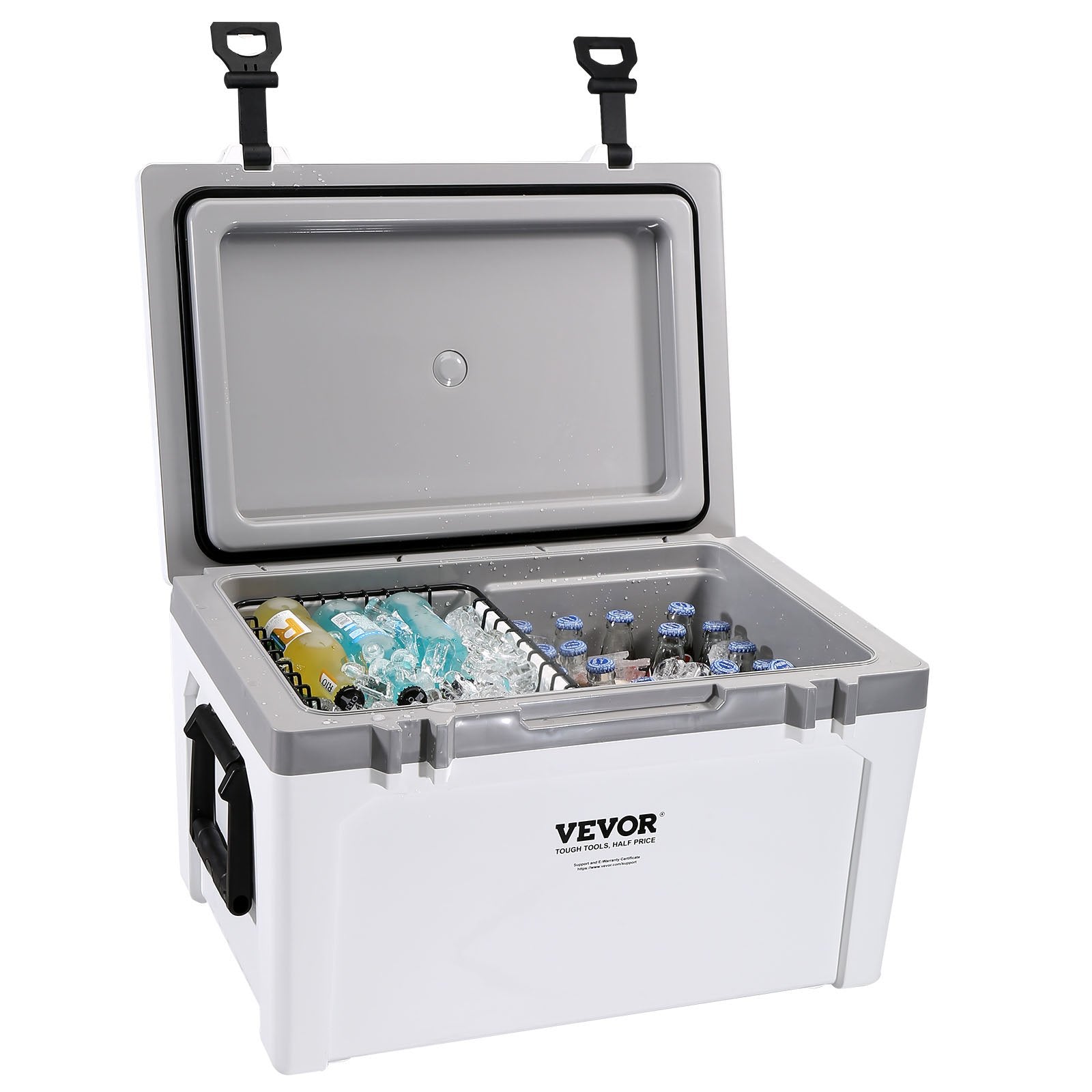 Insulated Portable Cooler 49L Ice Chest Holds 50 Cans 6 Day Cooling