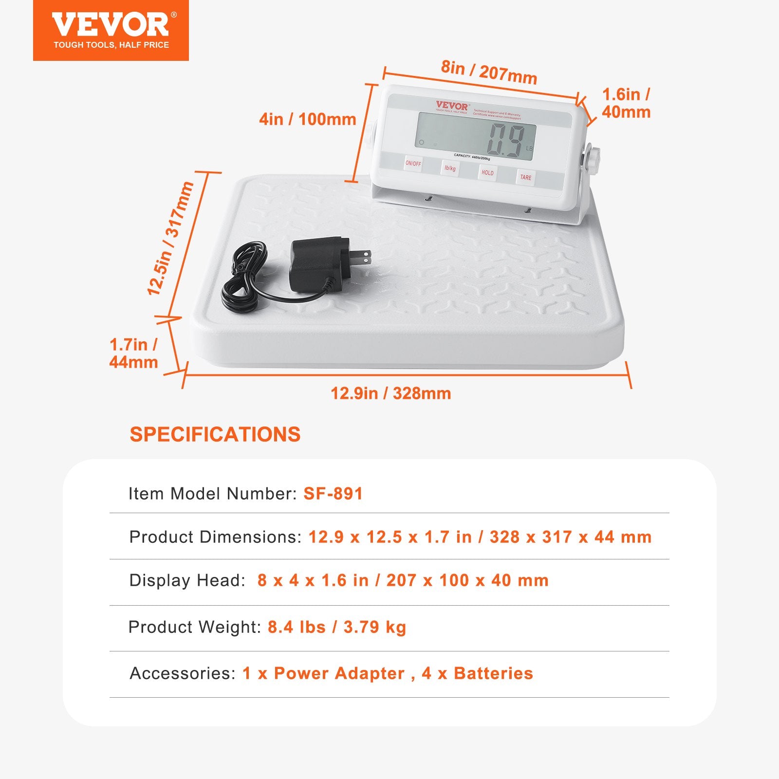 Portable Medical Scale Digital Physician 440LBS Professional Anti-Slip Platform