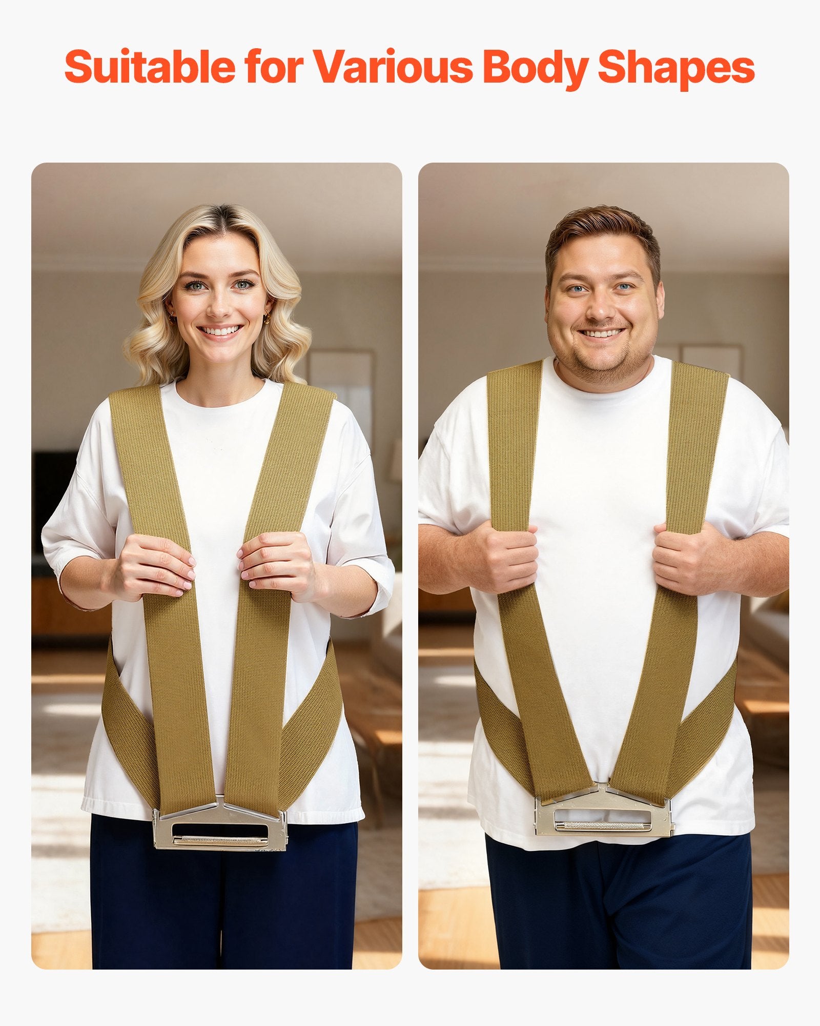 Moving Straps 2-Person Lifting System Harness Load-Bearing Handheld Straps