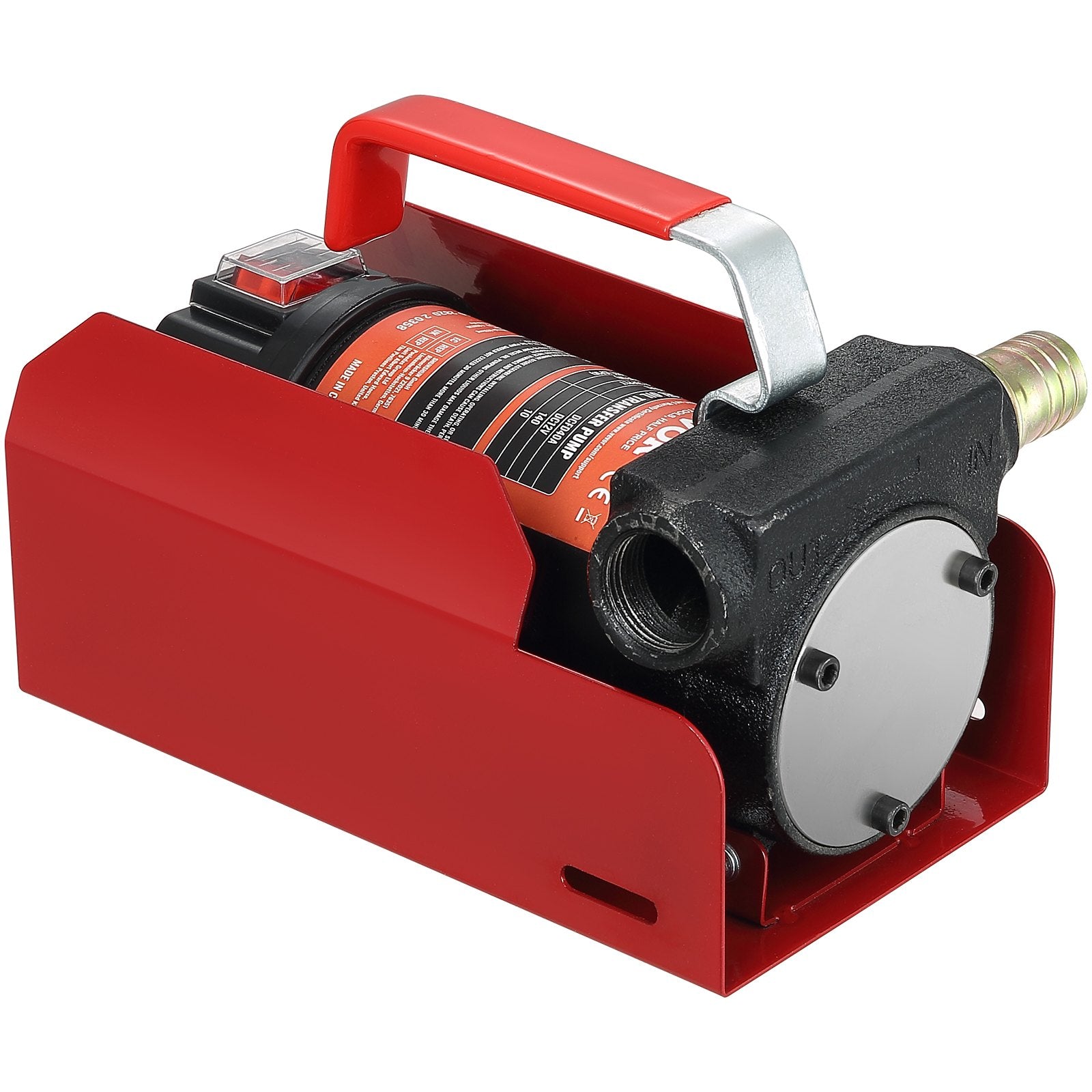 Fuel Transfer Pump 12V DC 10 GPM Portable Diesel Extractor Kit Auto Nozzle