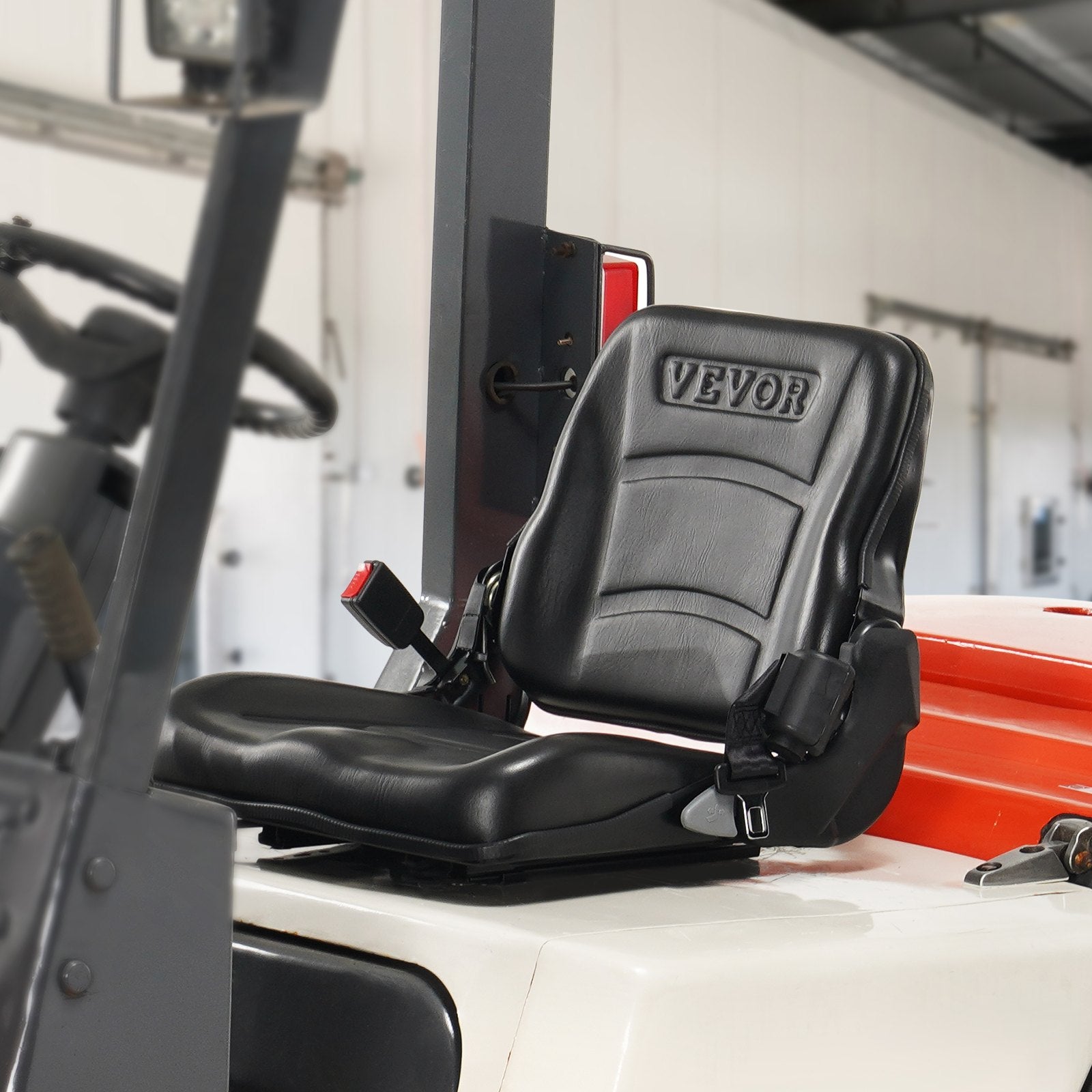 Universal Forklift Seat Fold Down Tractor Seat with Seatbelt Micro Switch