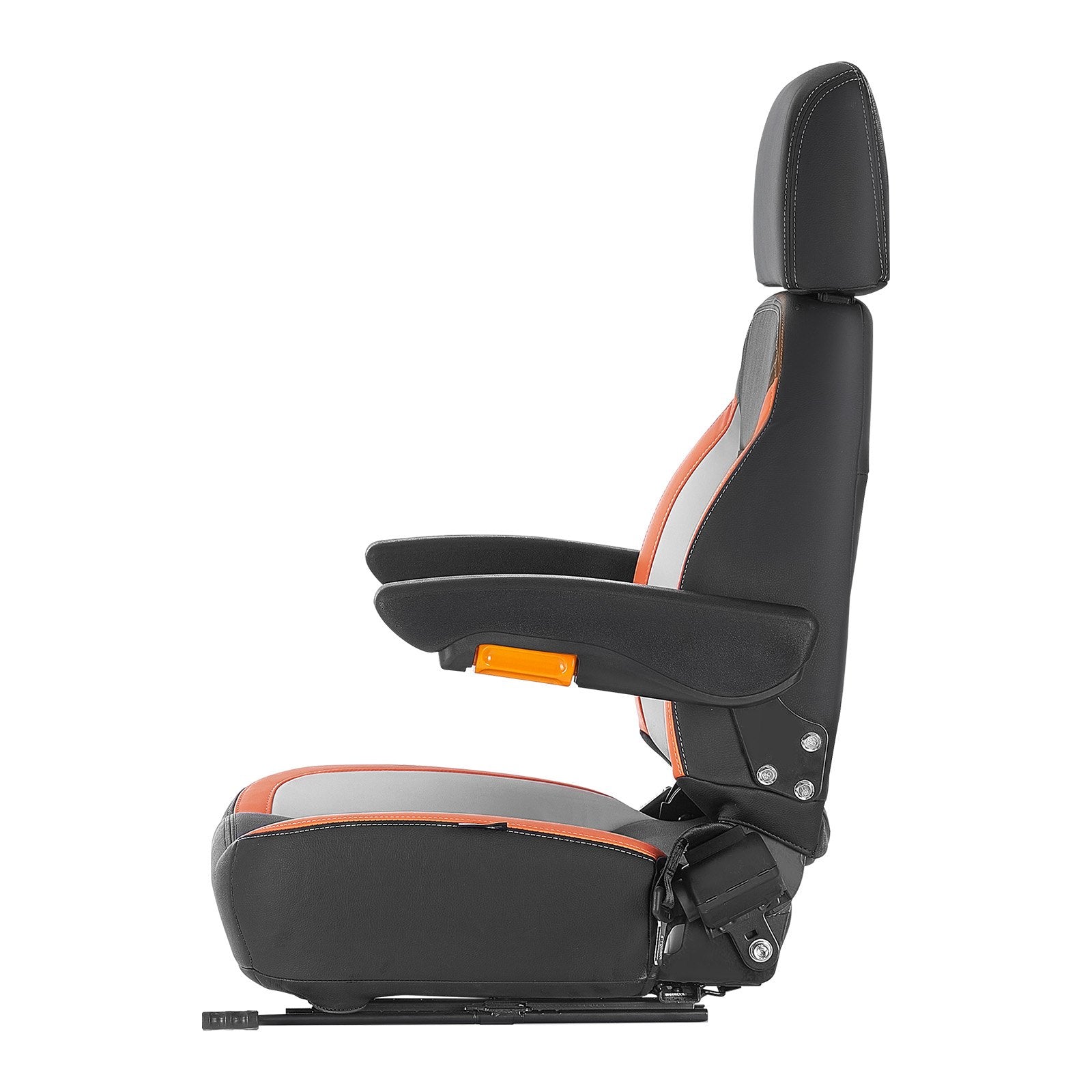 Universal Tractor Seat with Headrest Armrests Adjustable Back Safety