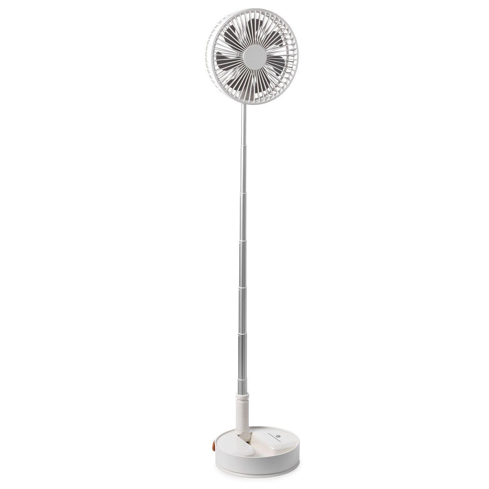 8" Foldable Oscillating Standing Fan 4-Speed Portable USB Rechargeable Remote