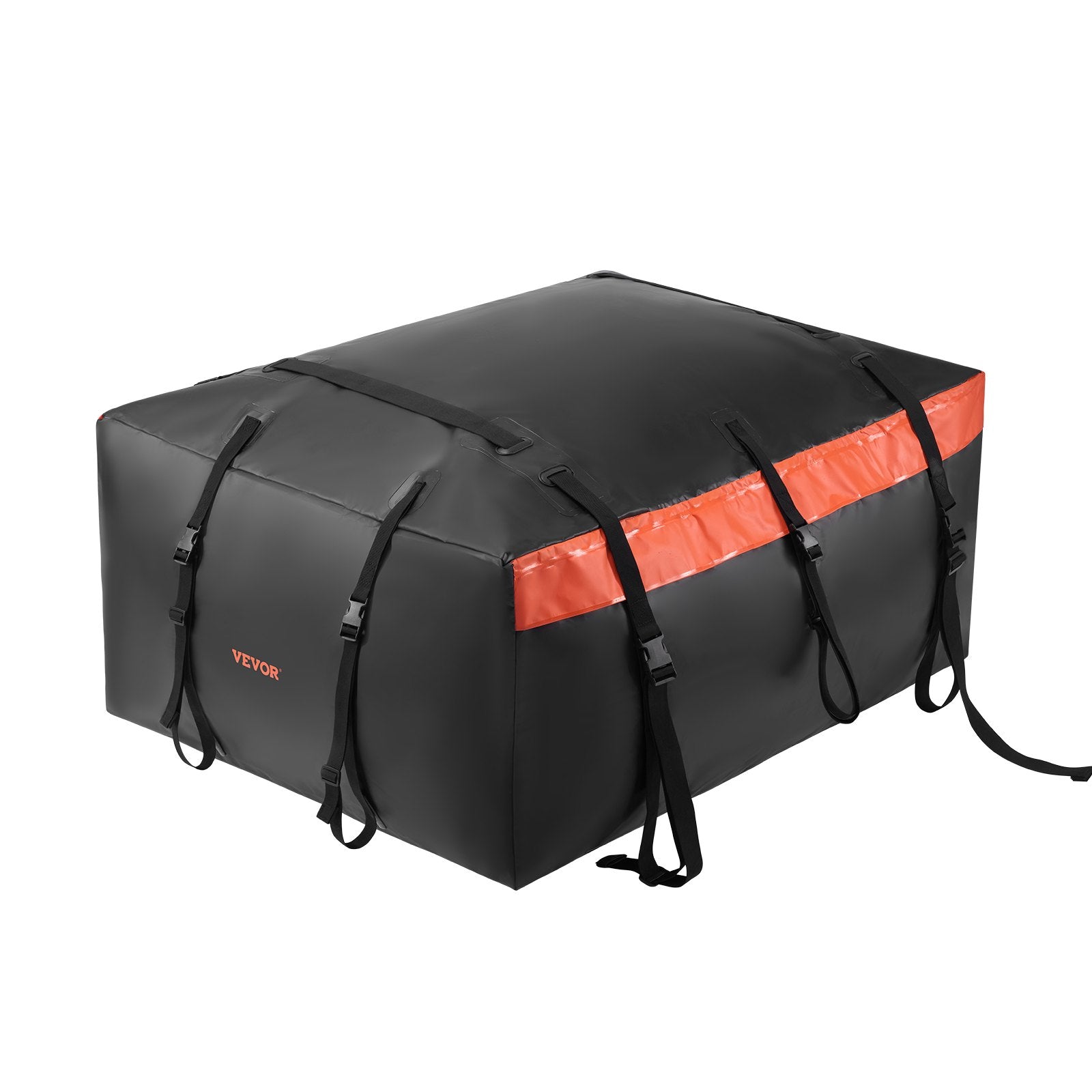 Car Rooftop Cargo Carrier Bag 23cuft Heavy Duty 840D PVC Waterproof w/Lock Mat