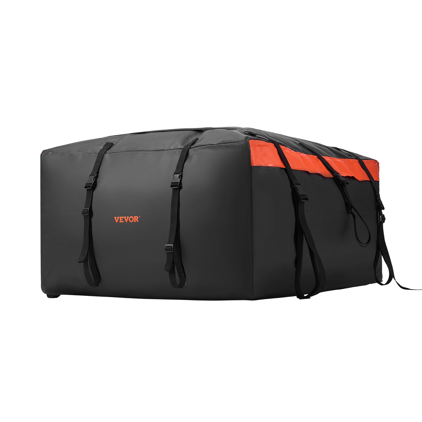 Car Rooftop Cargo Carrier Bag 23cuft Heavy Duty 840D PVC Waterproof w/Lock Mat