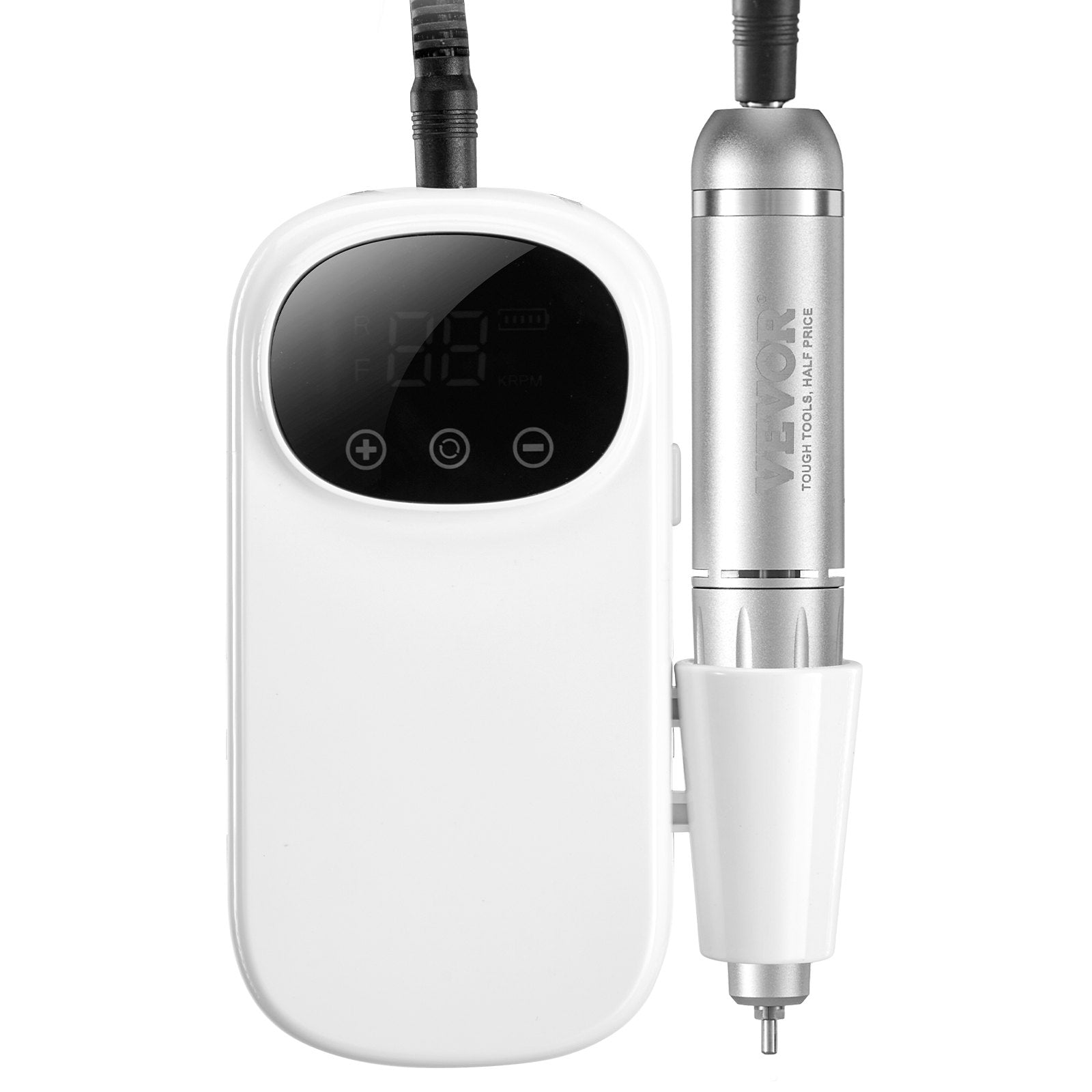 Nail Drill Electric Rechargeable 35000RPM Portable Cordless E-File LCD Display