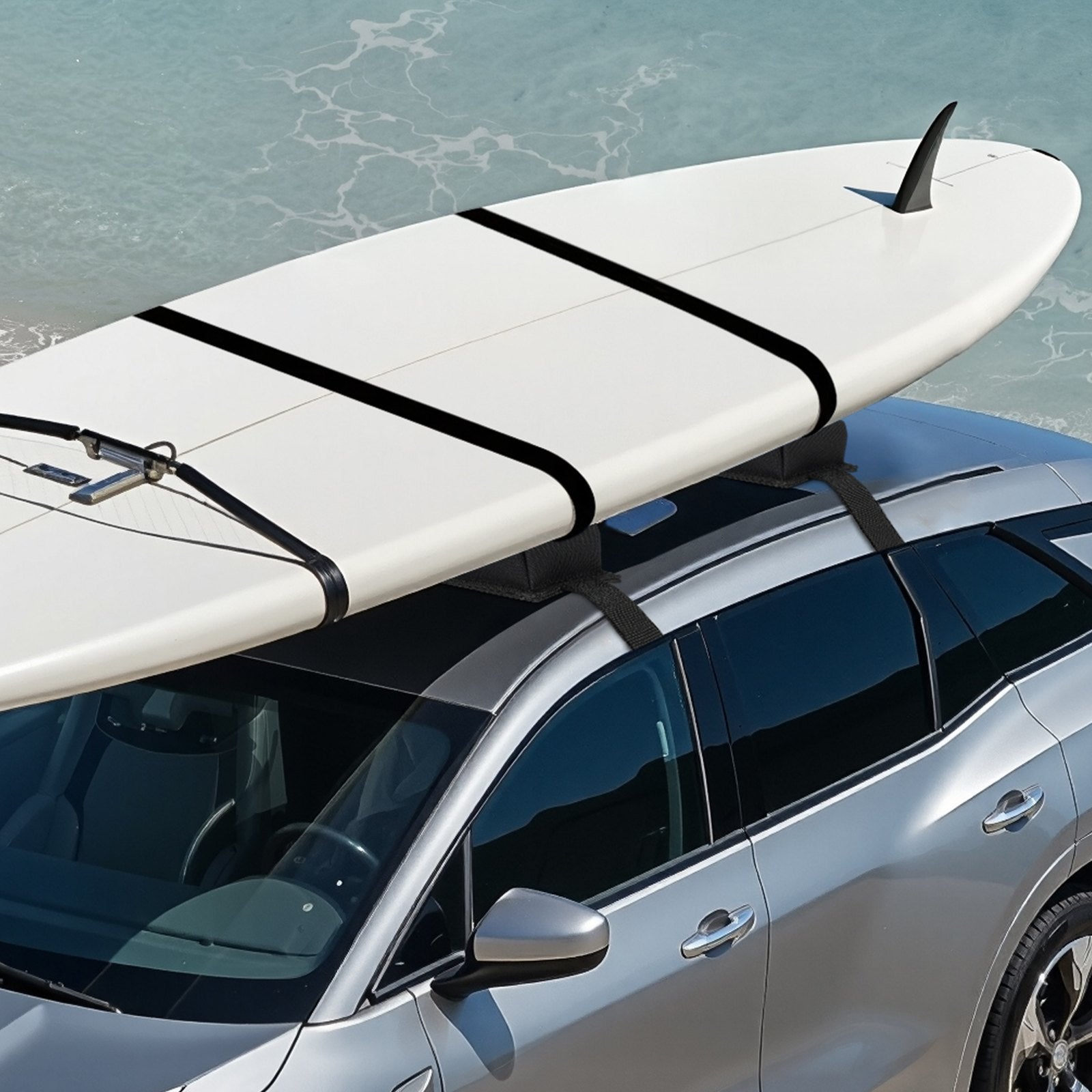Soft Roof Rack Pads 15.5in Universal 176lbs Luggage Kayak Carrier Storage Bag