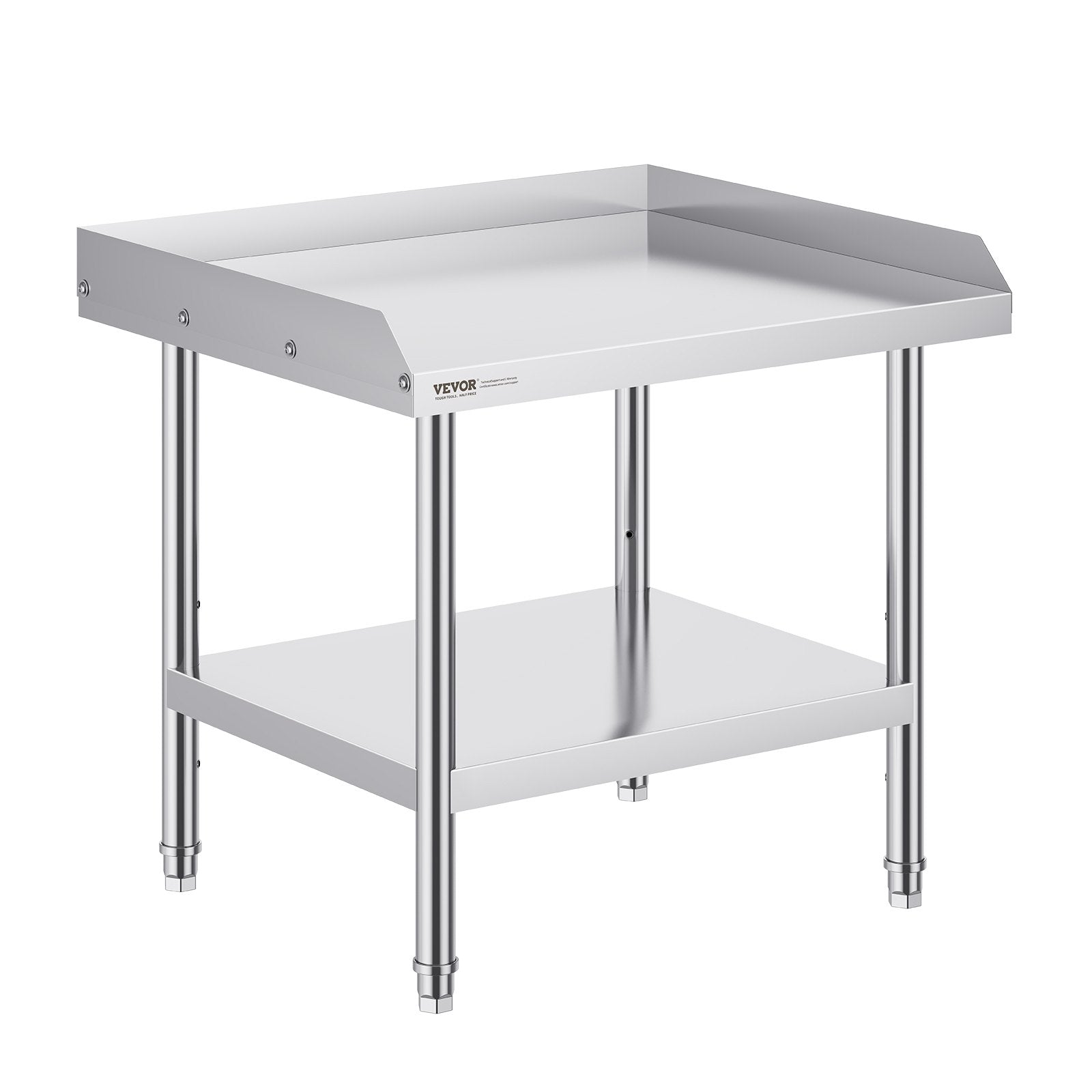 Stainless Steel Work Table 24x28x26 in Commercial Prep Table Adjustable Height