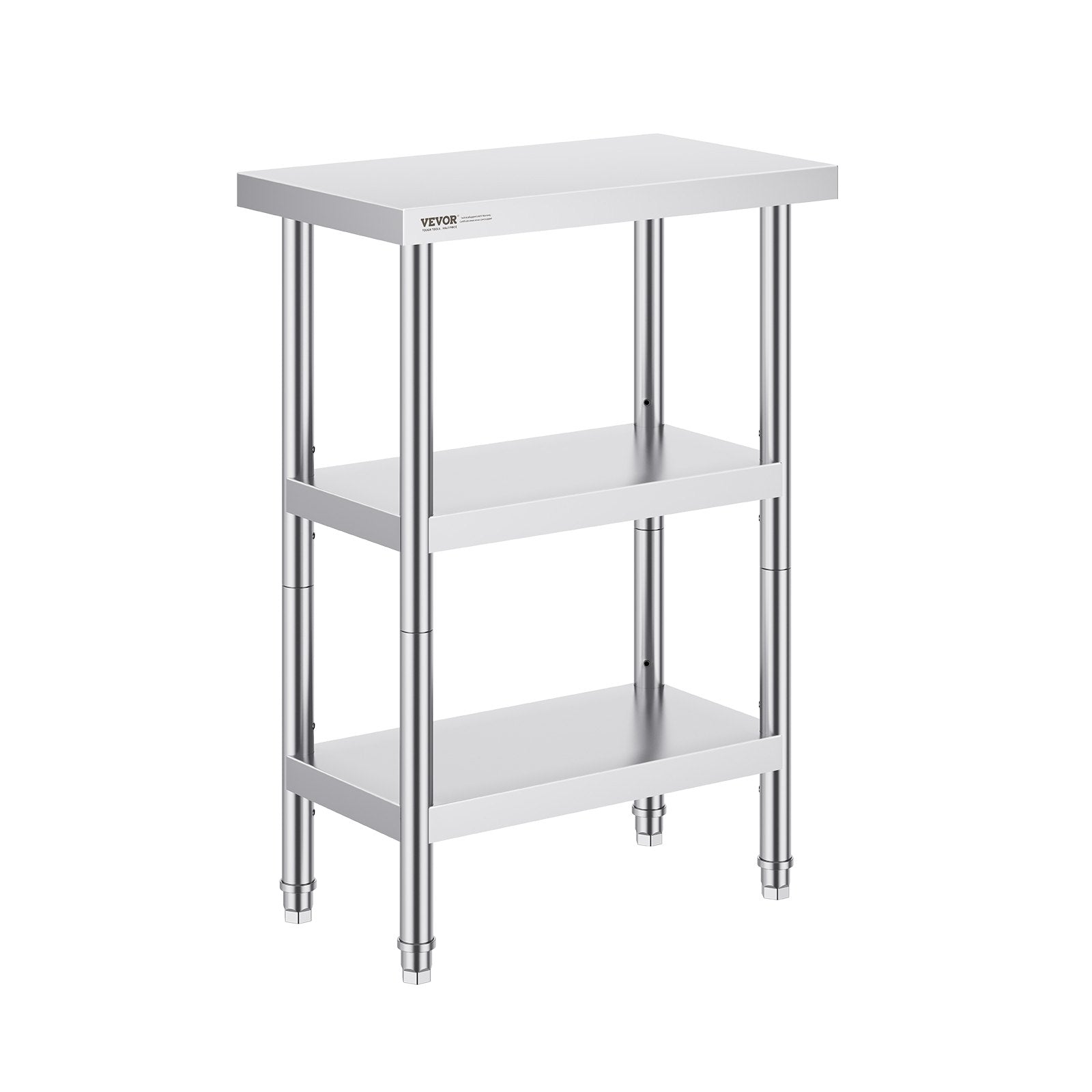 Stainless Steel Food Prep Table 14x24x34in Heavy Duty Commercial Undershelf