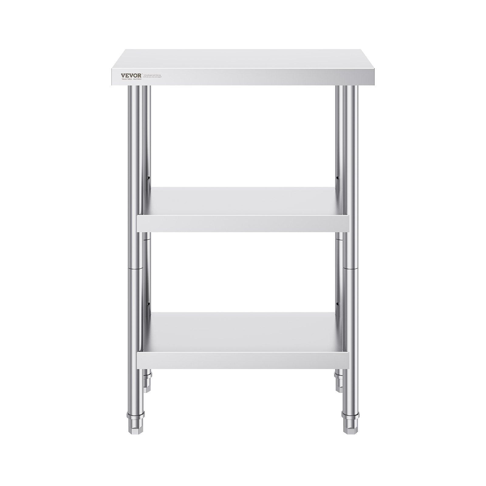 Stainless Steel Food Prep Table 14x24x34in Heavy Duty Commercial Undershelf