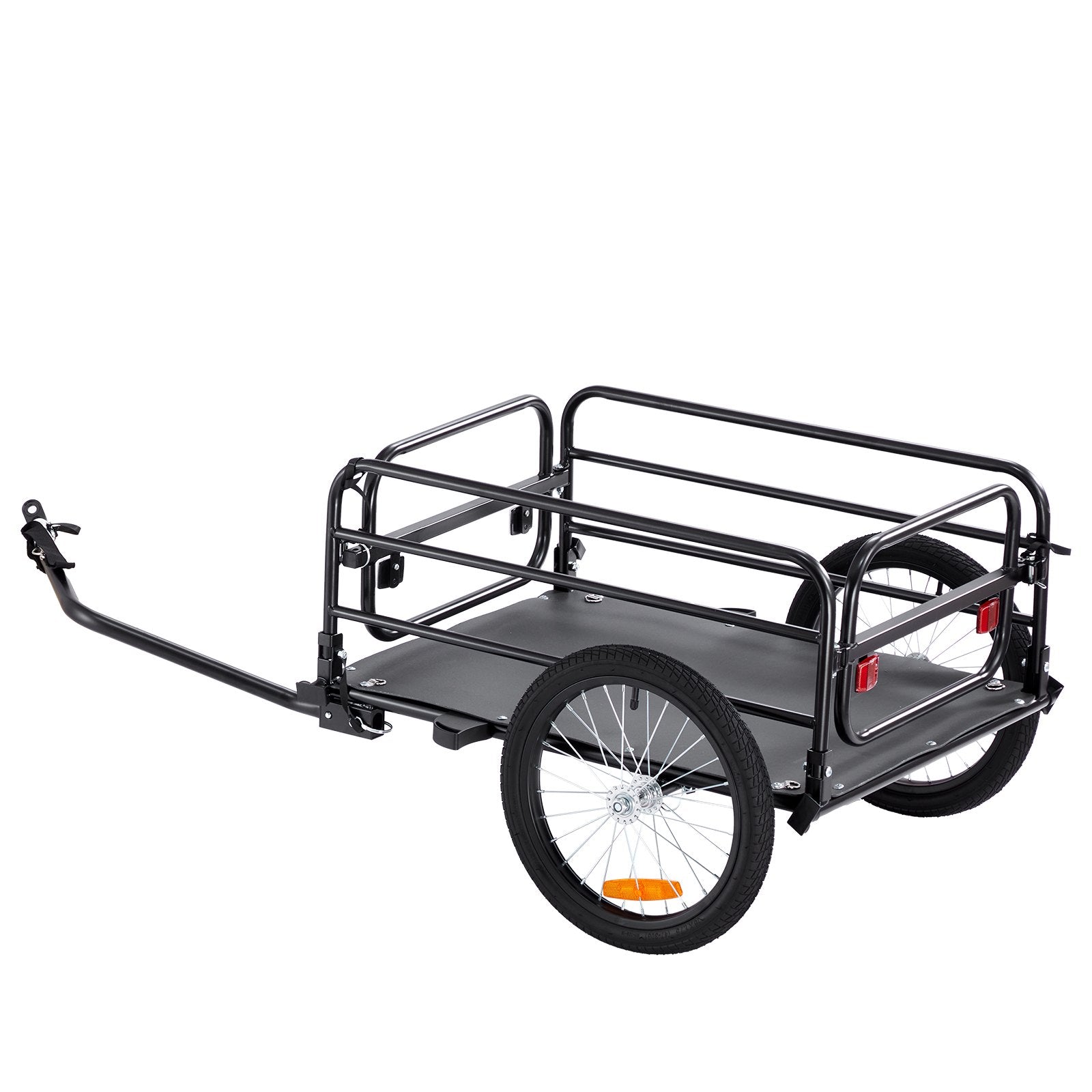 Bike Cargo Trailer Heavy Duty Foldable Bicycle Wagon Cart 72.5kg Load