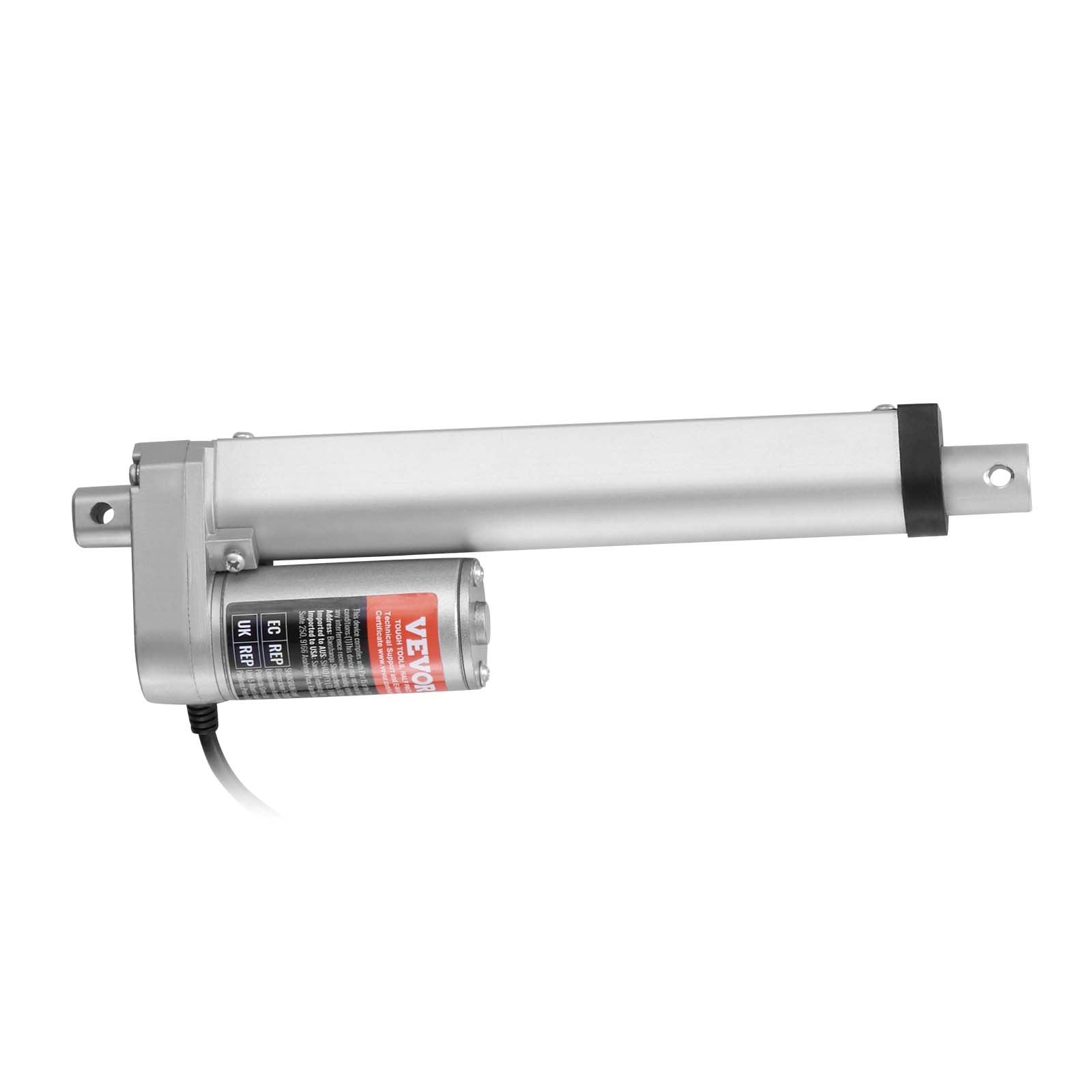 12V Linear Actuator 6 Inch High Speed 0.55"/s 1000N with Bracket IP54