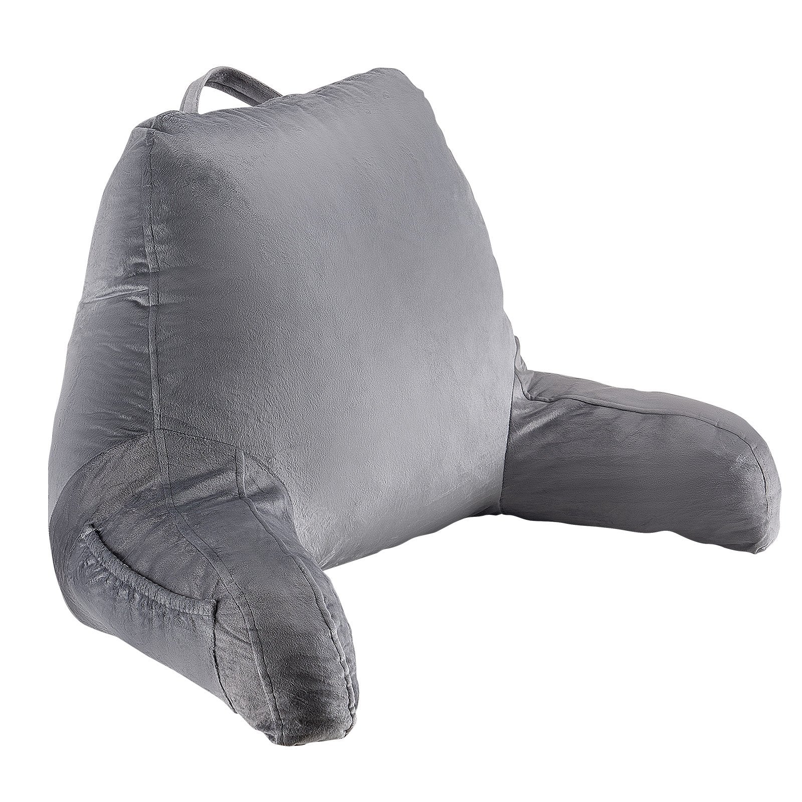 Reading Pillow Standard Size Shredded Memory Foam 3 Pockets Handle Washable