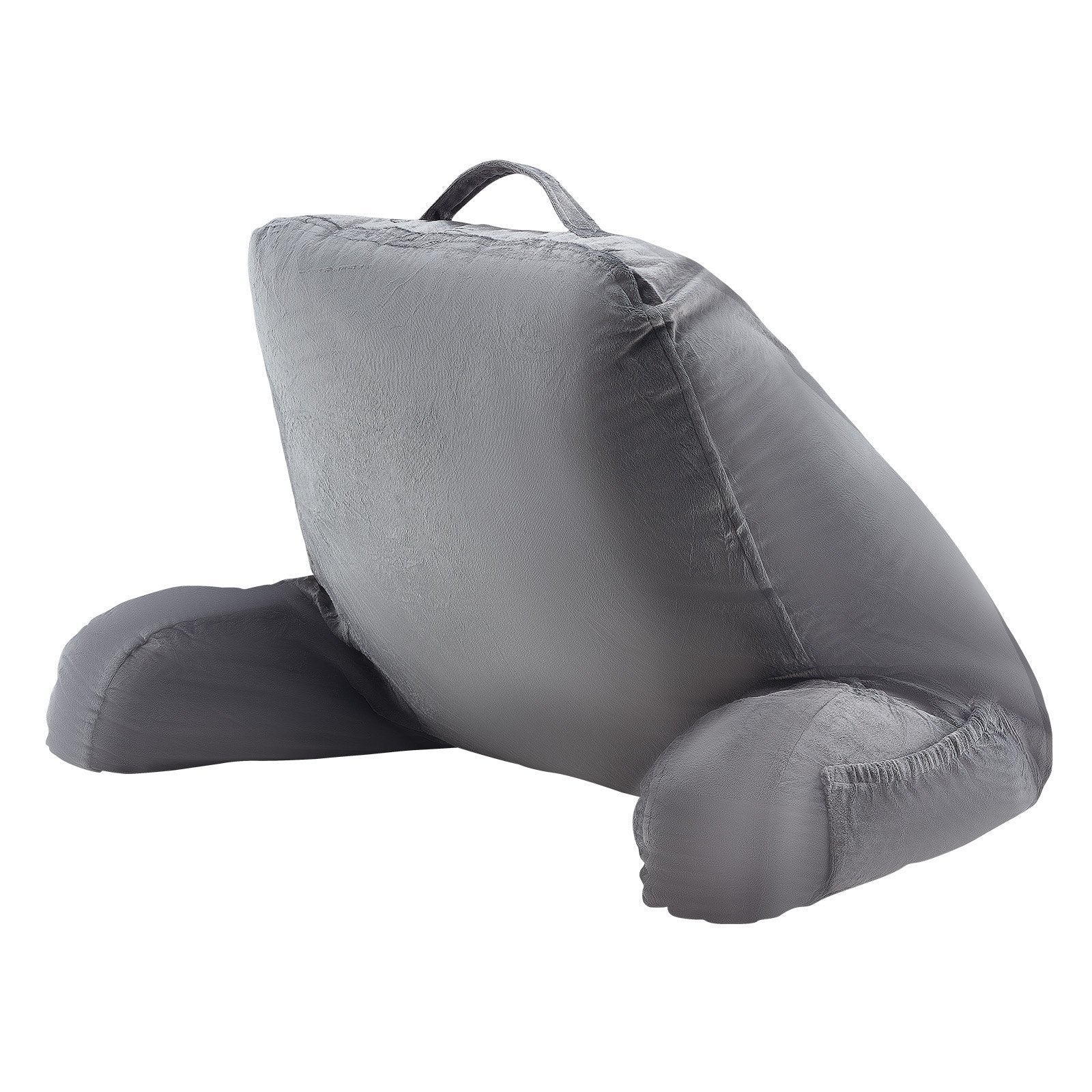 Reading Pillow Standard Size Shredded Memory Foam 3 Pockets Handle Washable