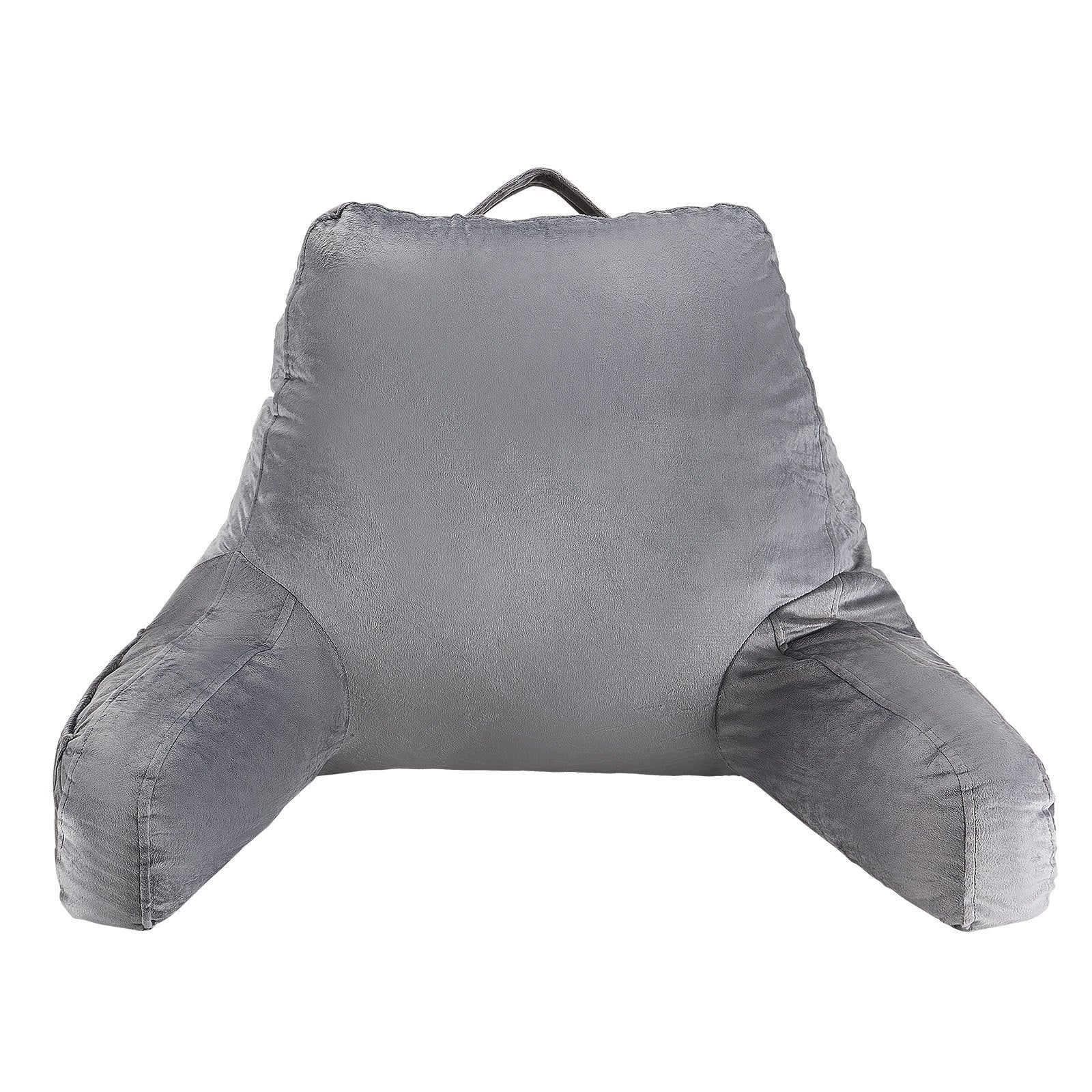 Reading Pillow Standard Size Shredded Memory Foam 3 Pockets Handle Washable