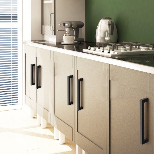 VEVOR 10 Pack Slim Square Cabinet Pulls 3in 76mm Kitchen/Bathroom Door Handles